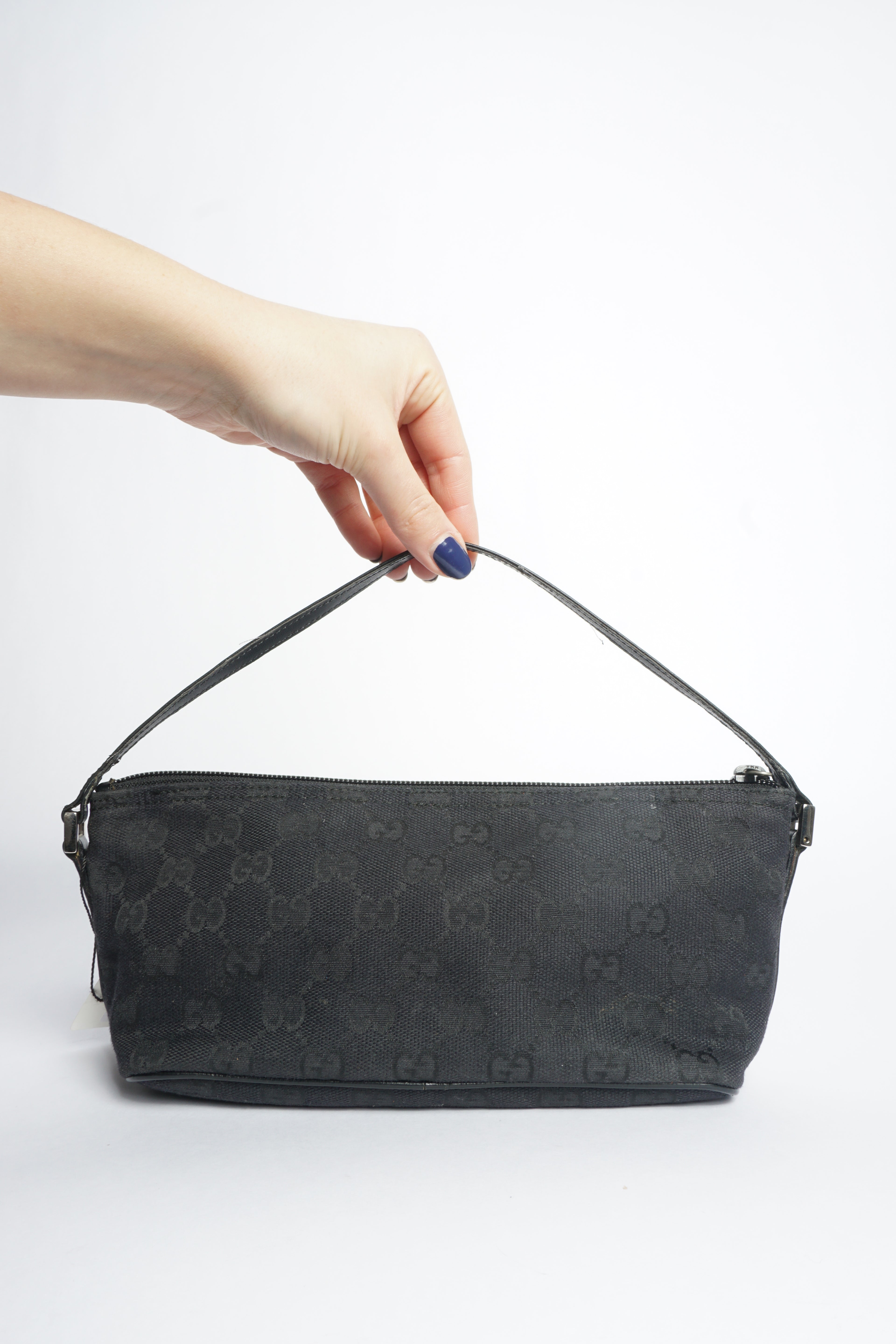Gucci Black Monogram Pochette