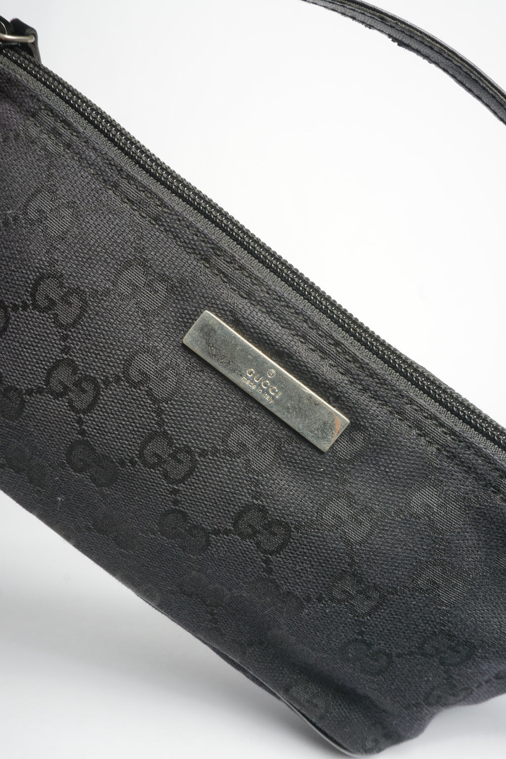 Gucci Black Monogram Pochette