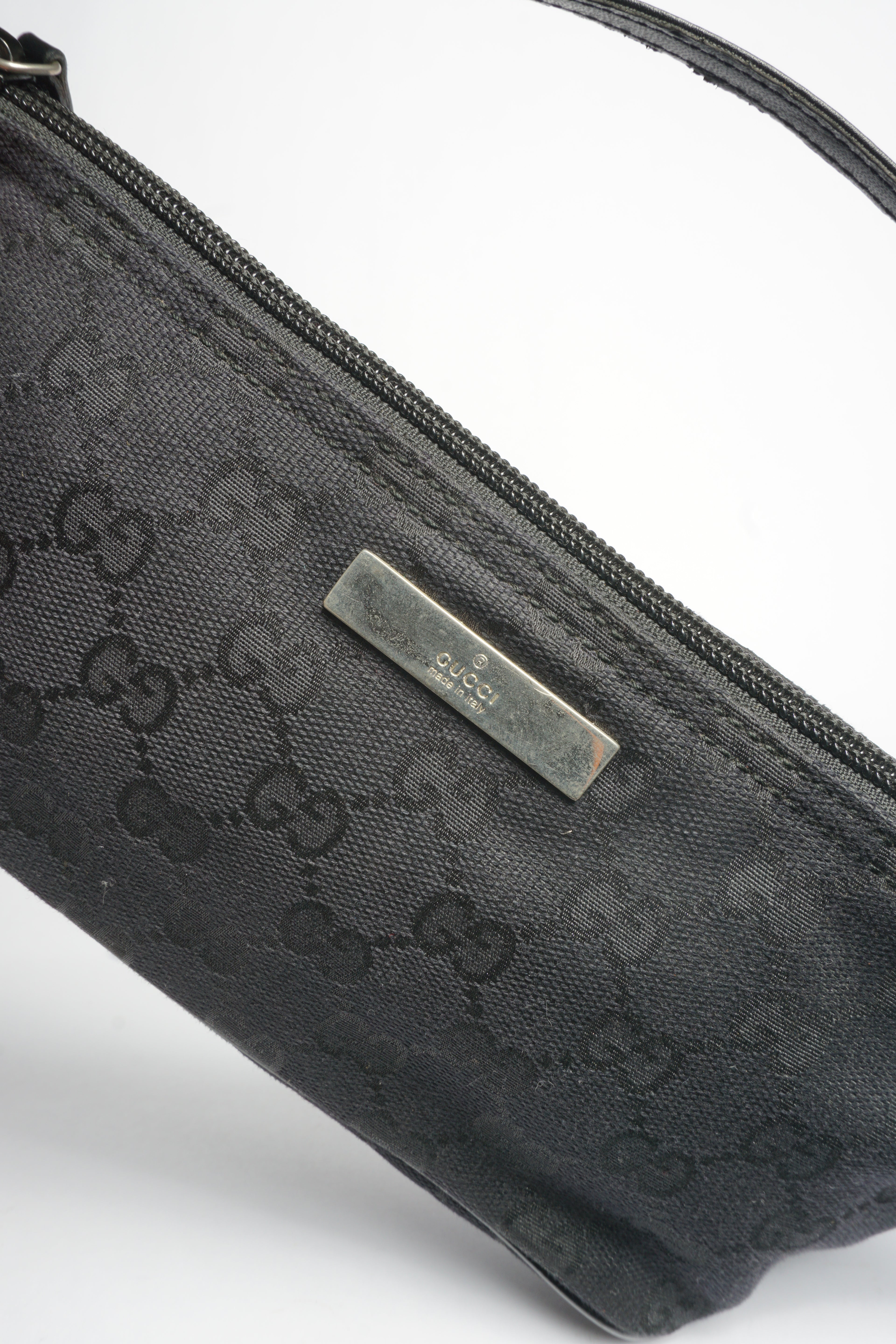 Gucci Black Monogram Pochette