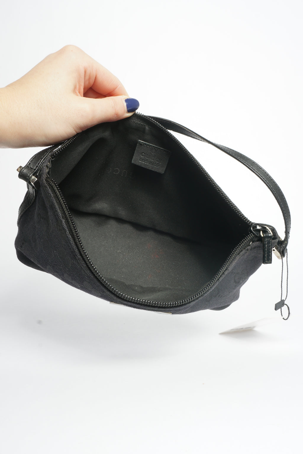 Gucci Black Monogram Pochette