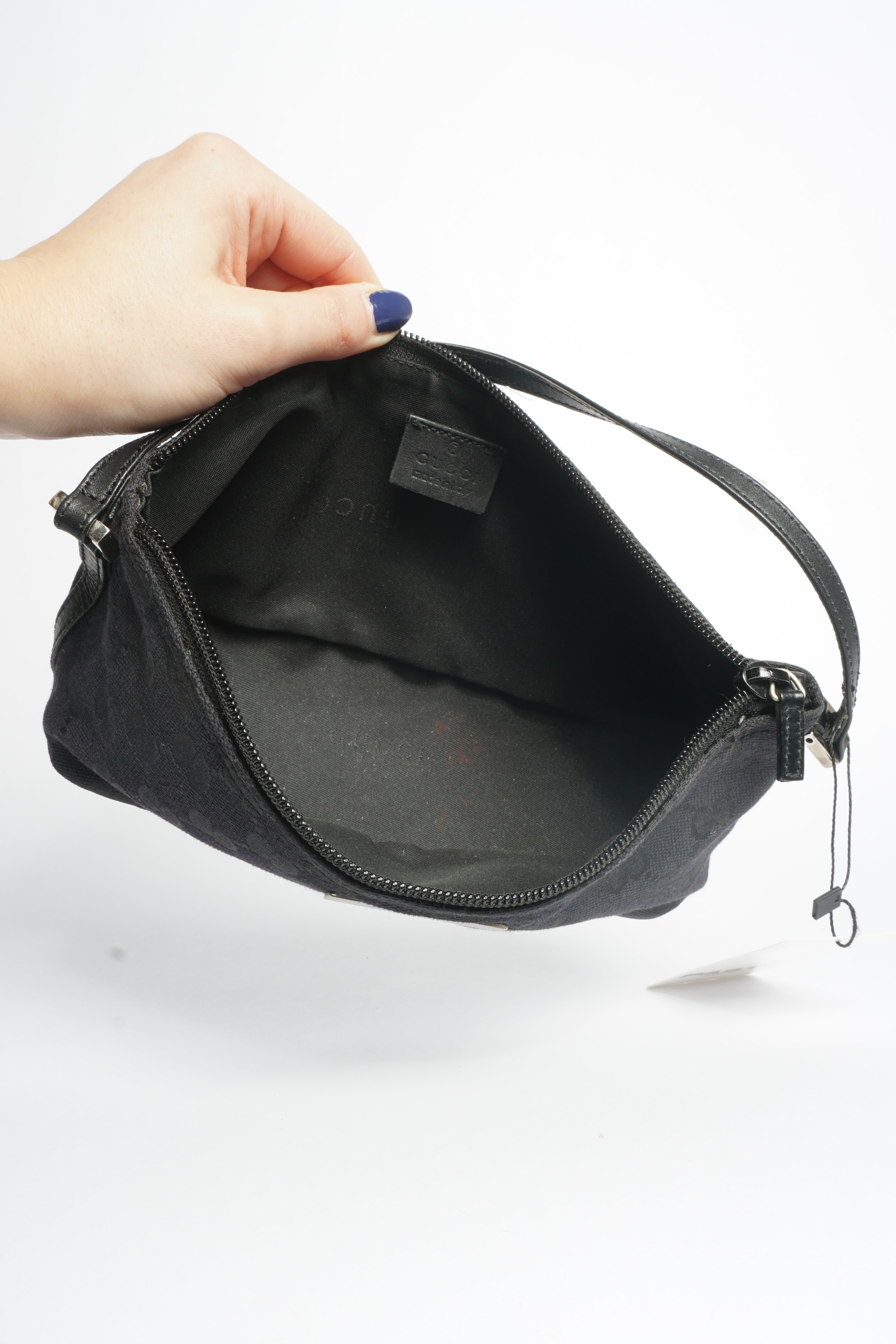 Gucci Black Monogram Pochette