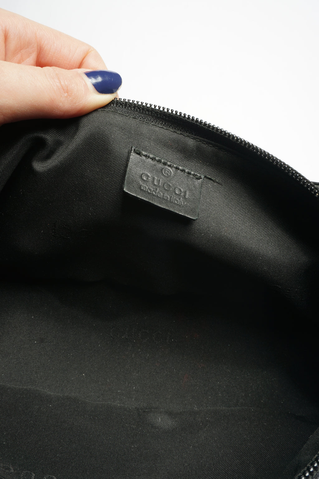Gucci Black Monogram Pochette