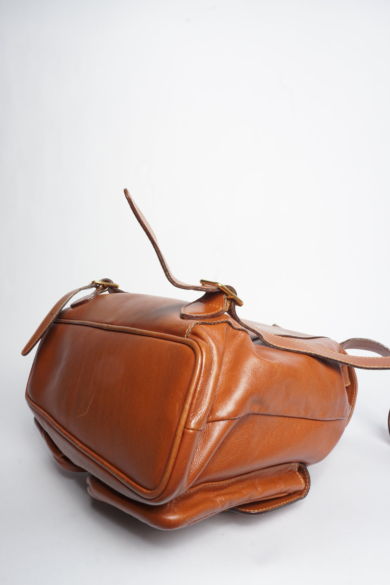 Gucci Brown Bamboo Backpack