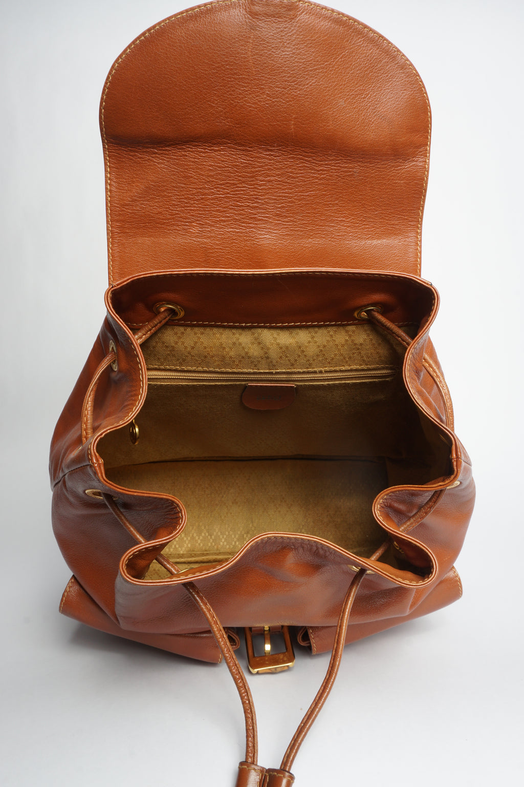 Gucci Brown Bamboo Backpack