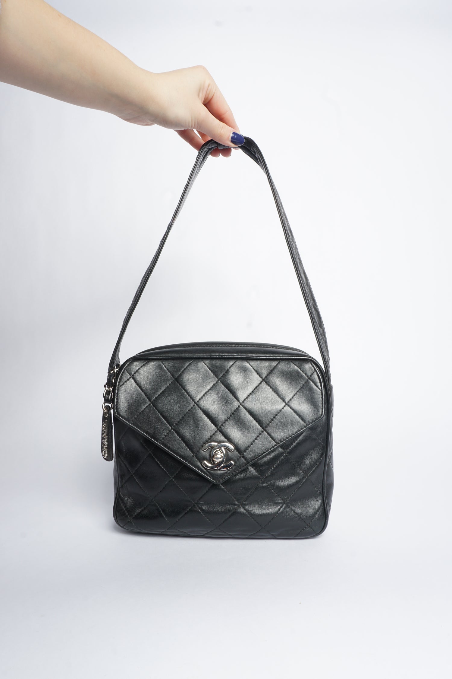 Chanel Black Quilted Leather Shoulder Bag