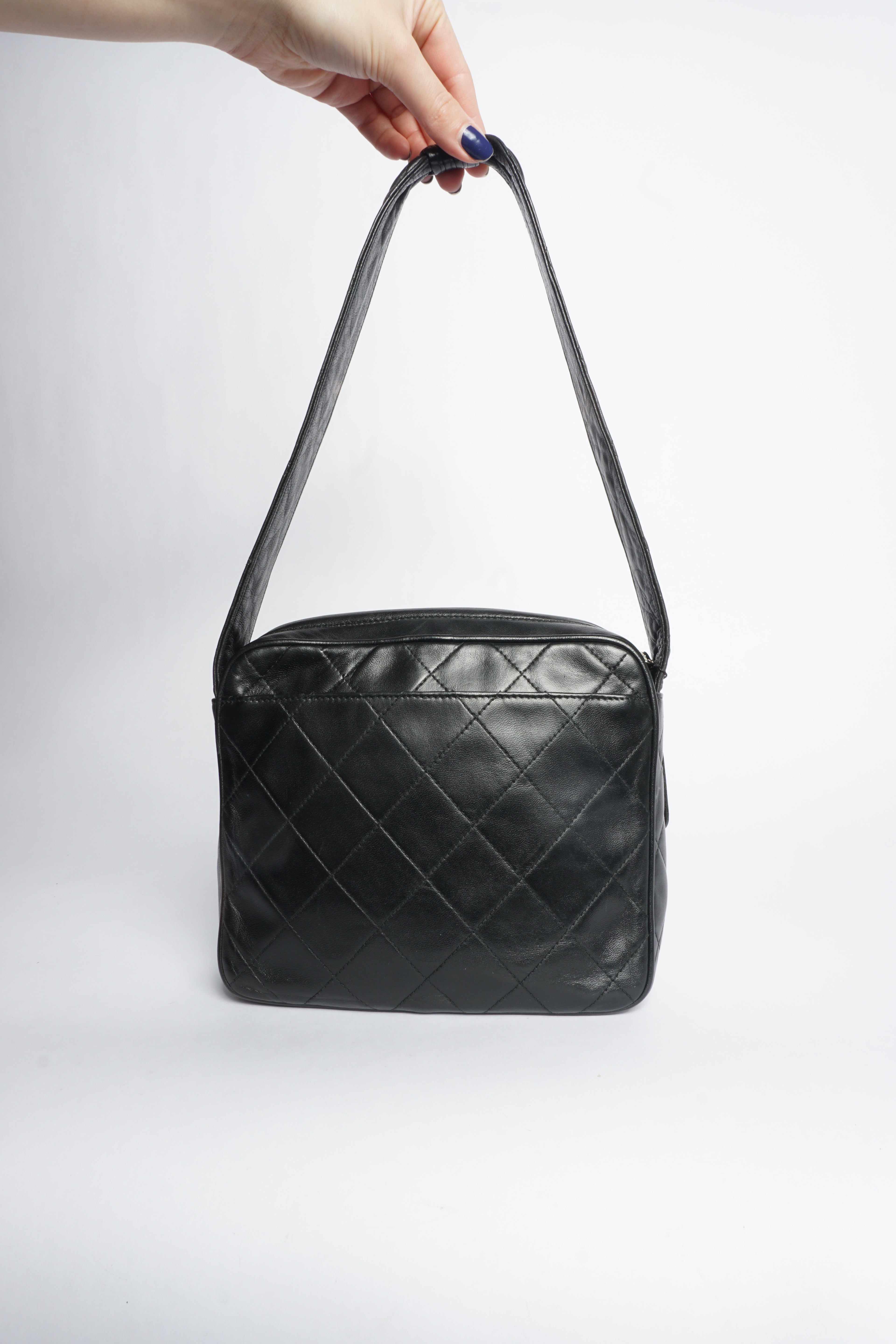 Chanel Black Quilted Leather Shoulder Bag