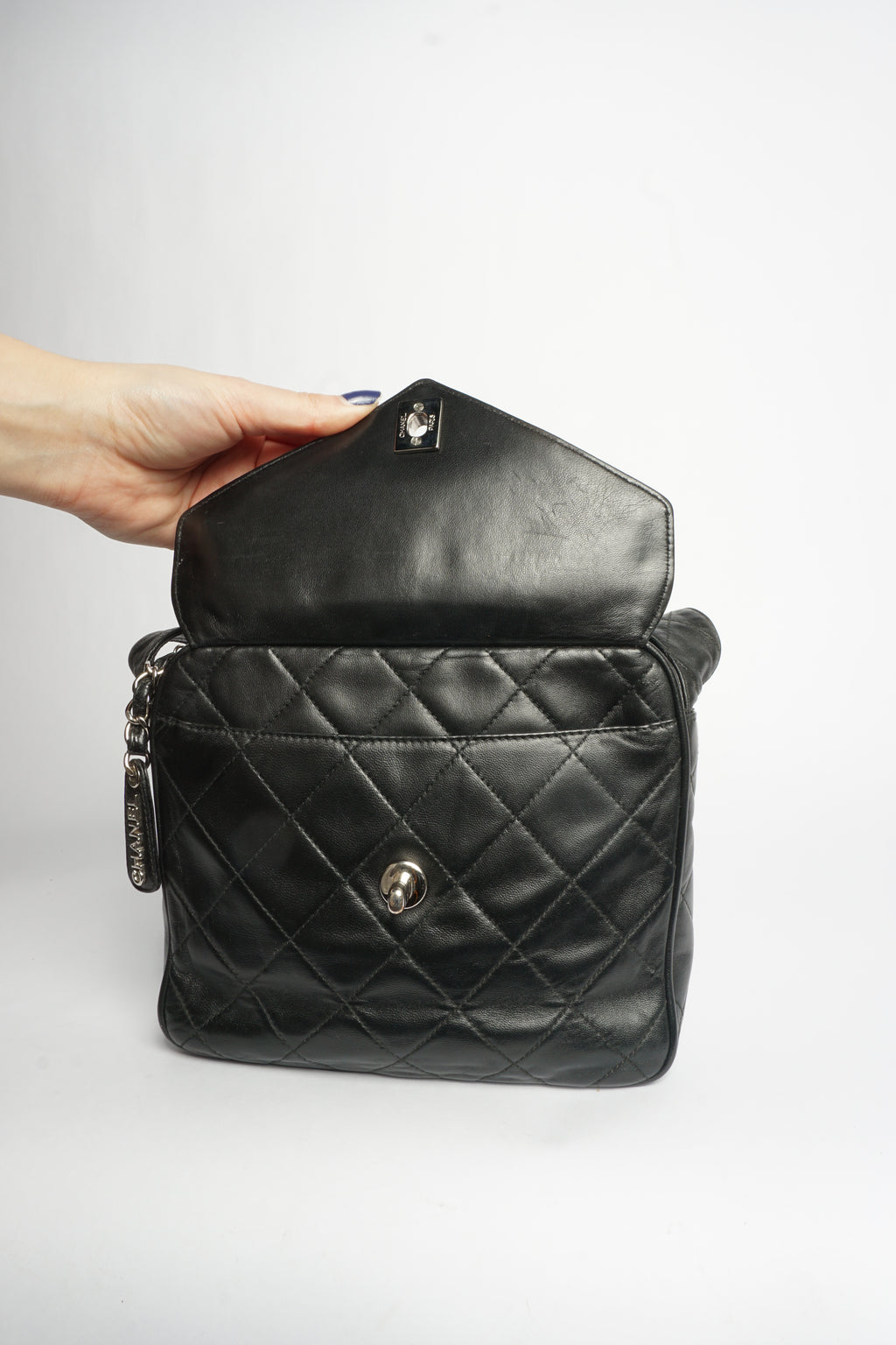 Chanel Black Quilted Leather Shoulder Bag