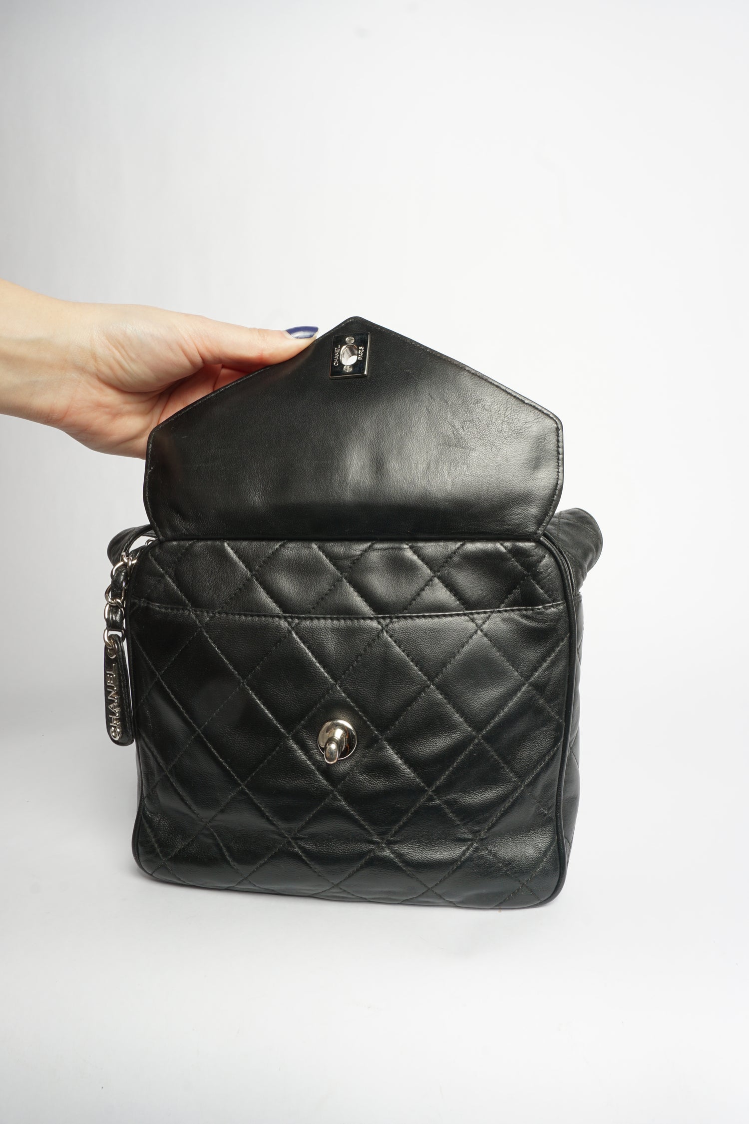 Chanel Black Quilted Leather Shoulder Bag