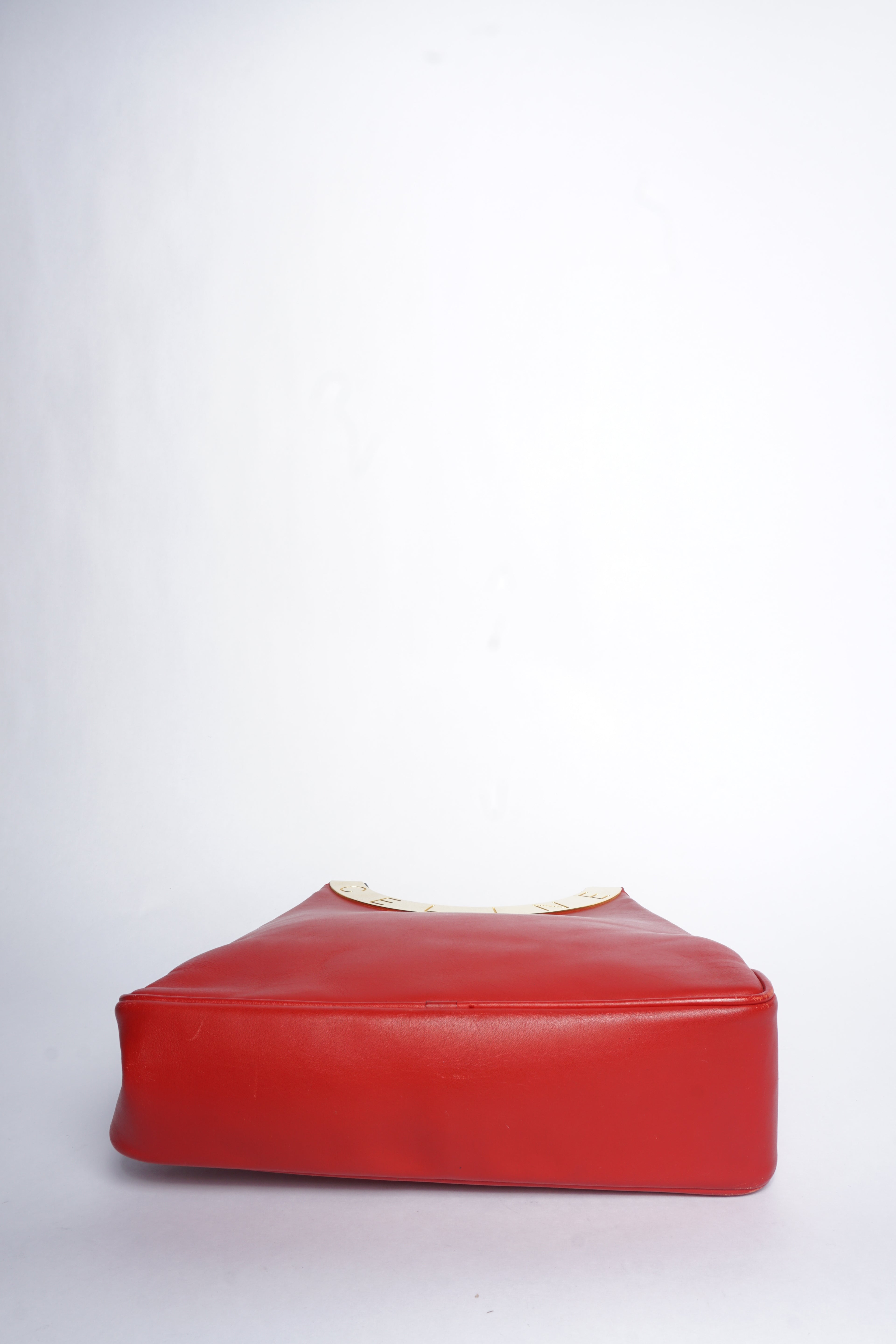Celine Red Leather Shoulder Bag