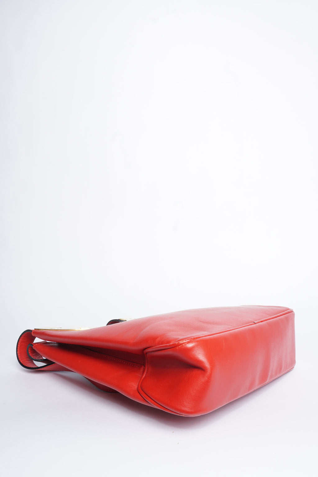 Celine Red Leather Shoulder Bag