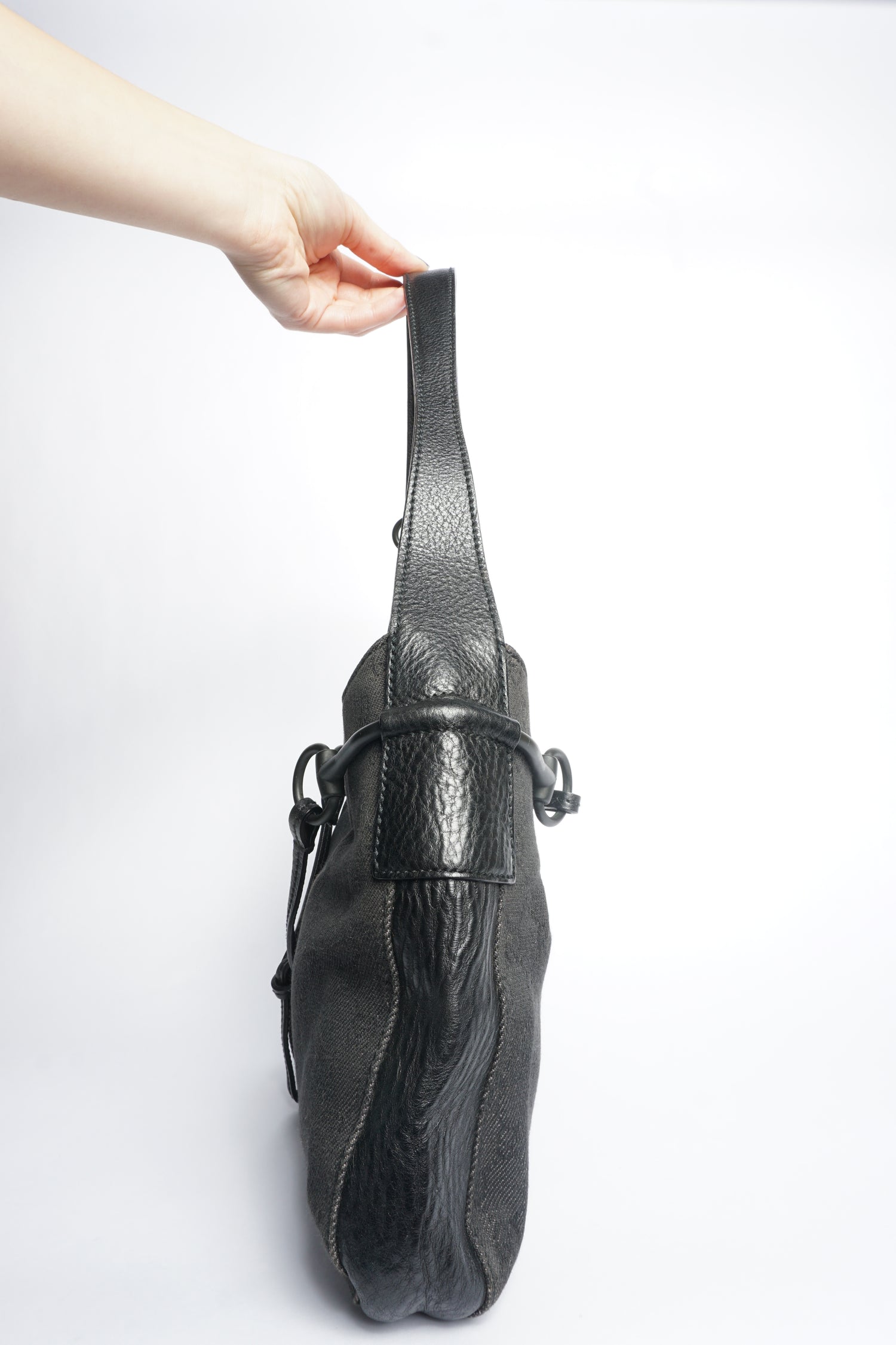 Gucci Monogram Buckle Shoulder Bag