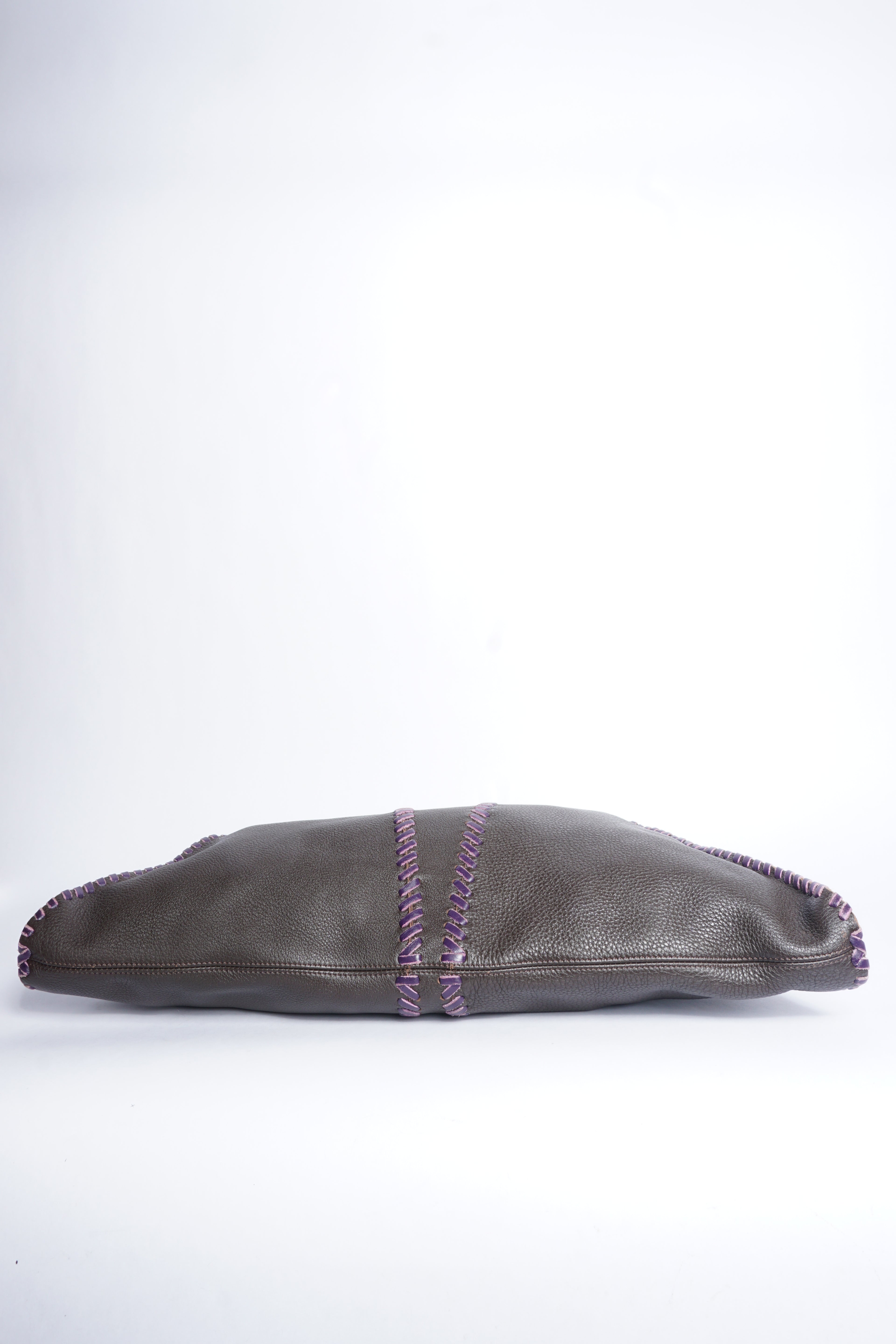 Fendi Leather Stitched Shoulder Bag