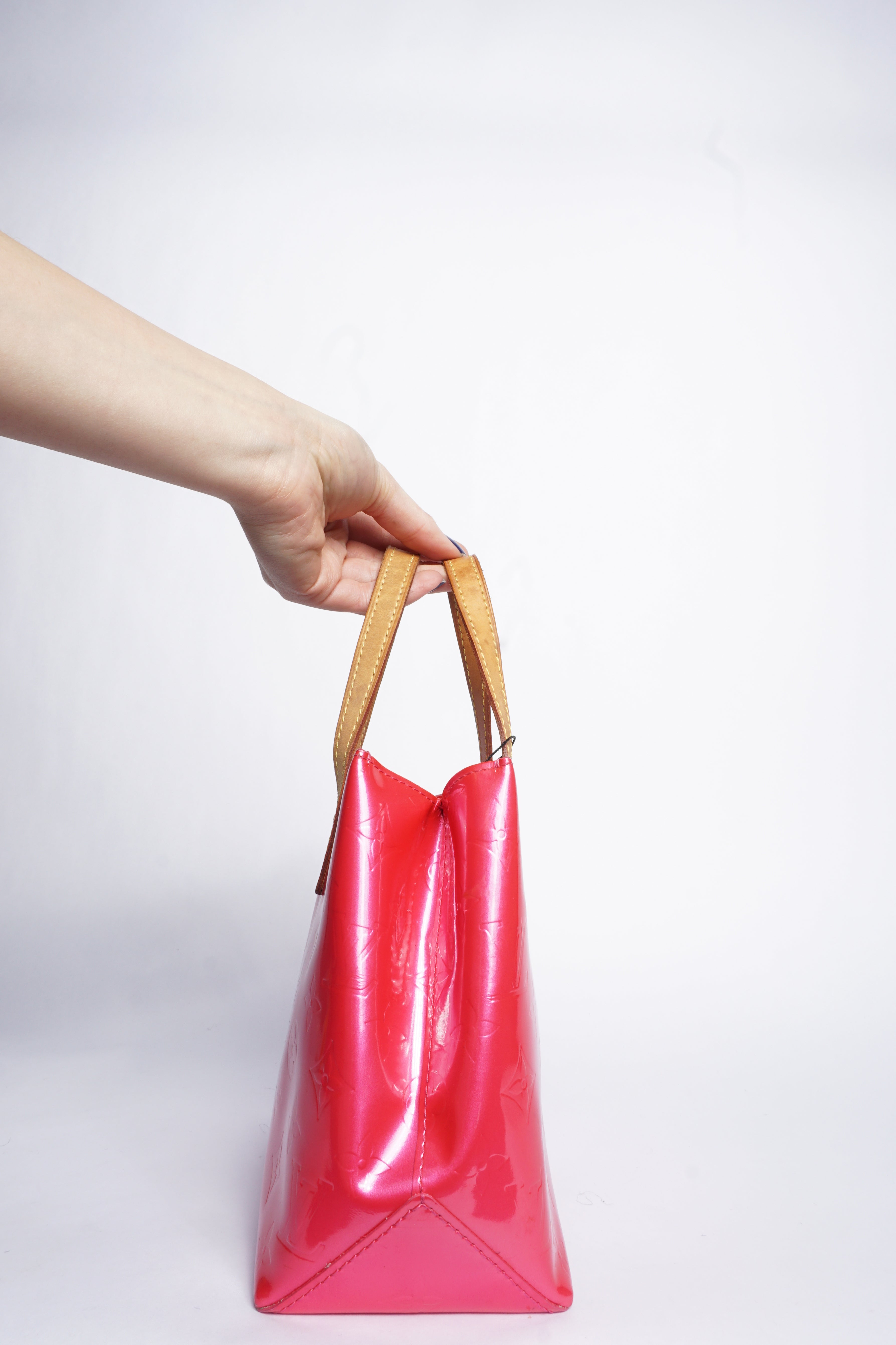 Louis Vuitton Pink Monogram Vernis Tote Bag