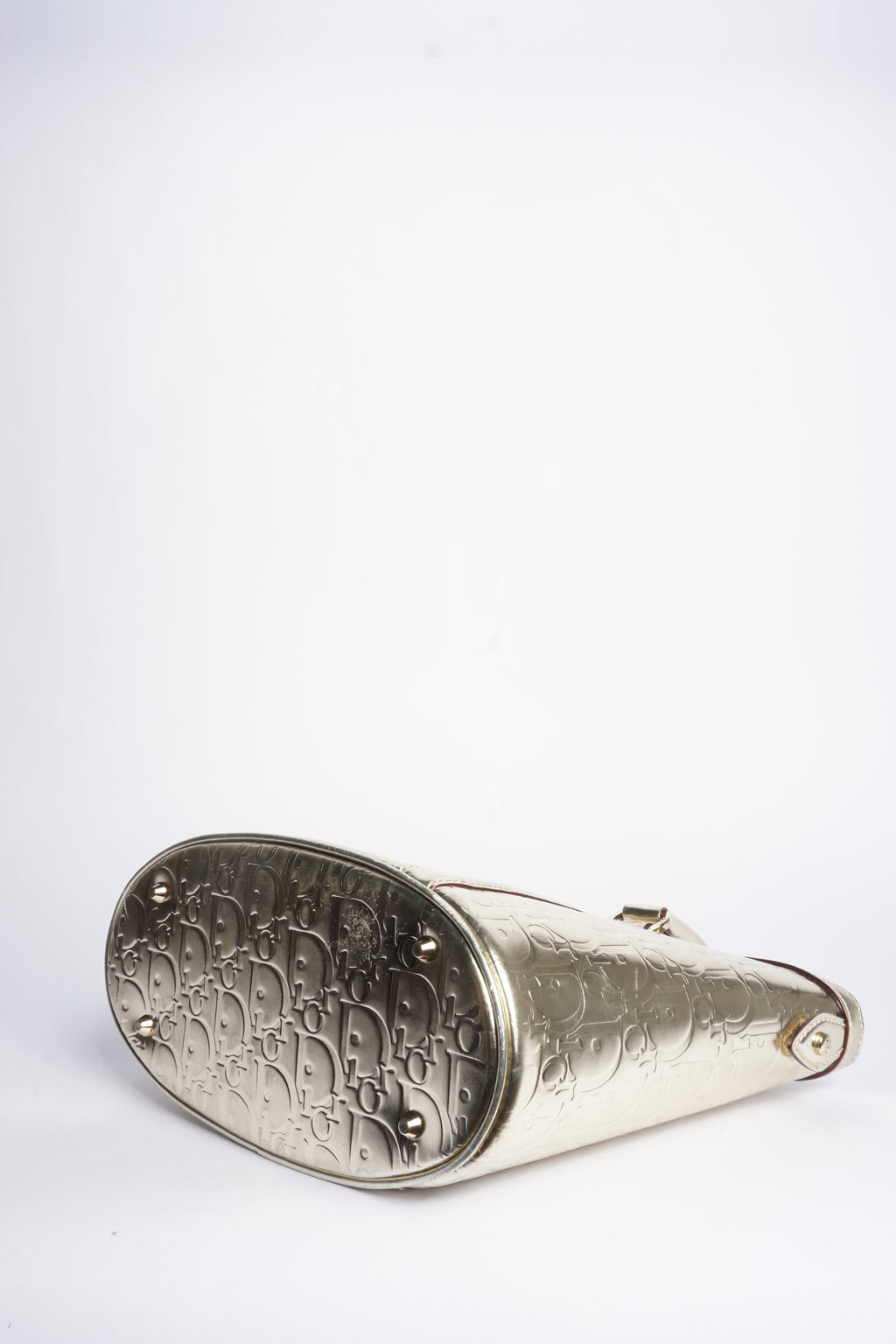 Dior Monogram Gold Metallic Bag