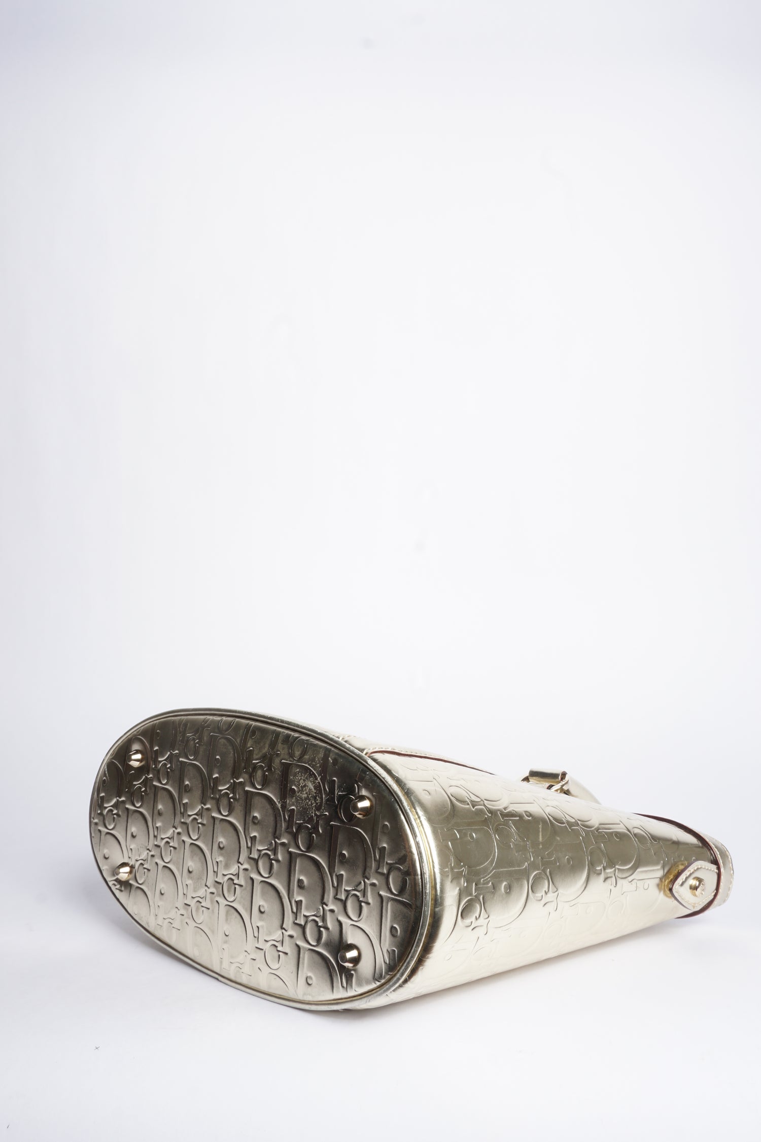 Dior Monogram Gold Metallic Bag