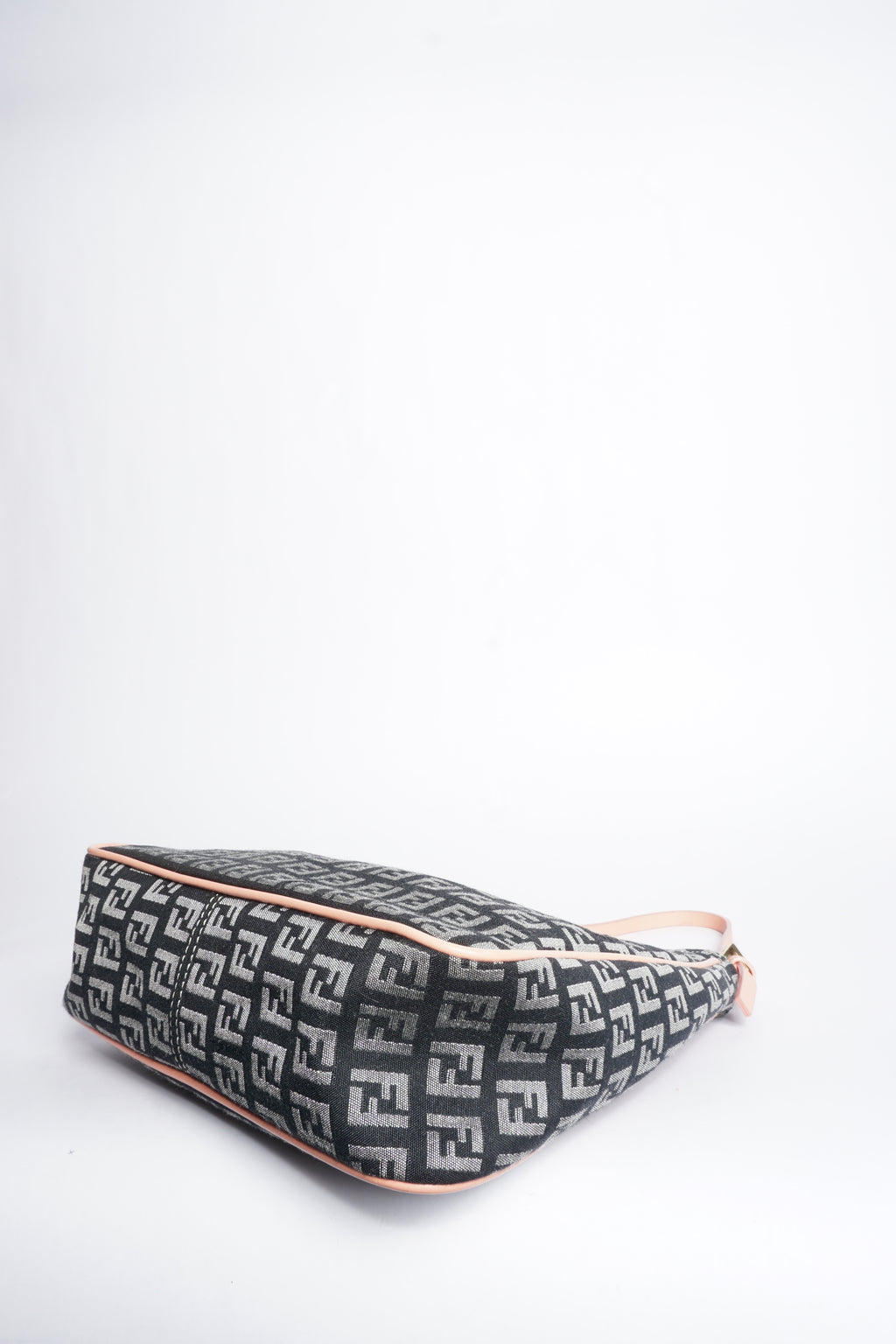 Fendi Navy/Pink Zucca Hobo Bag