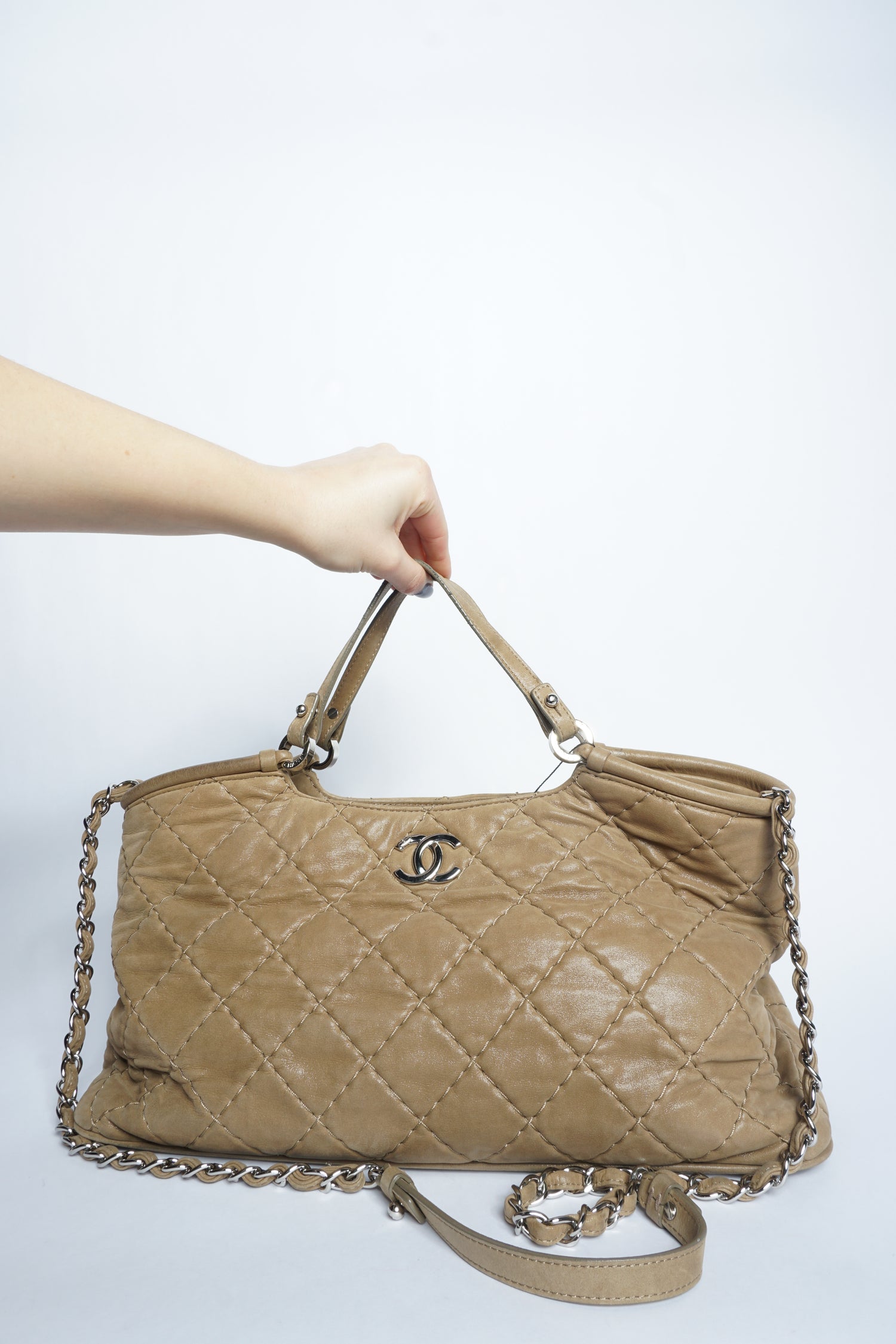 Chanel Wild Stitch Leather 2-Way Bag