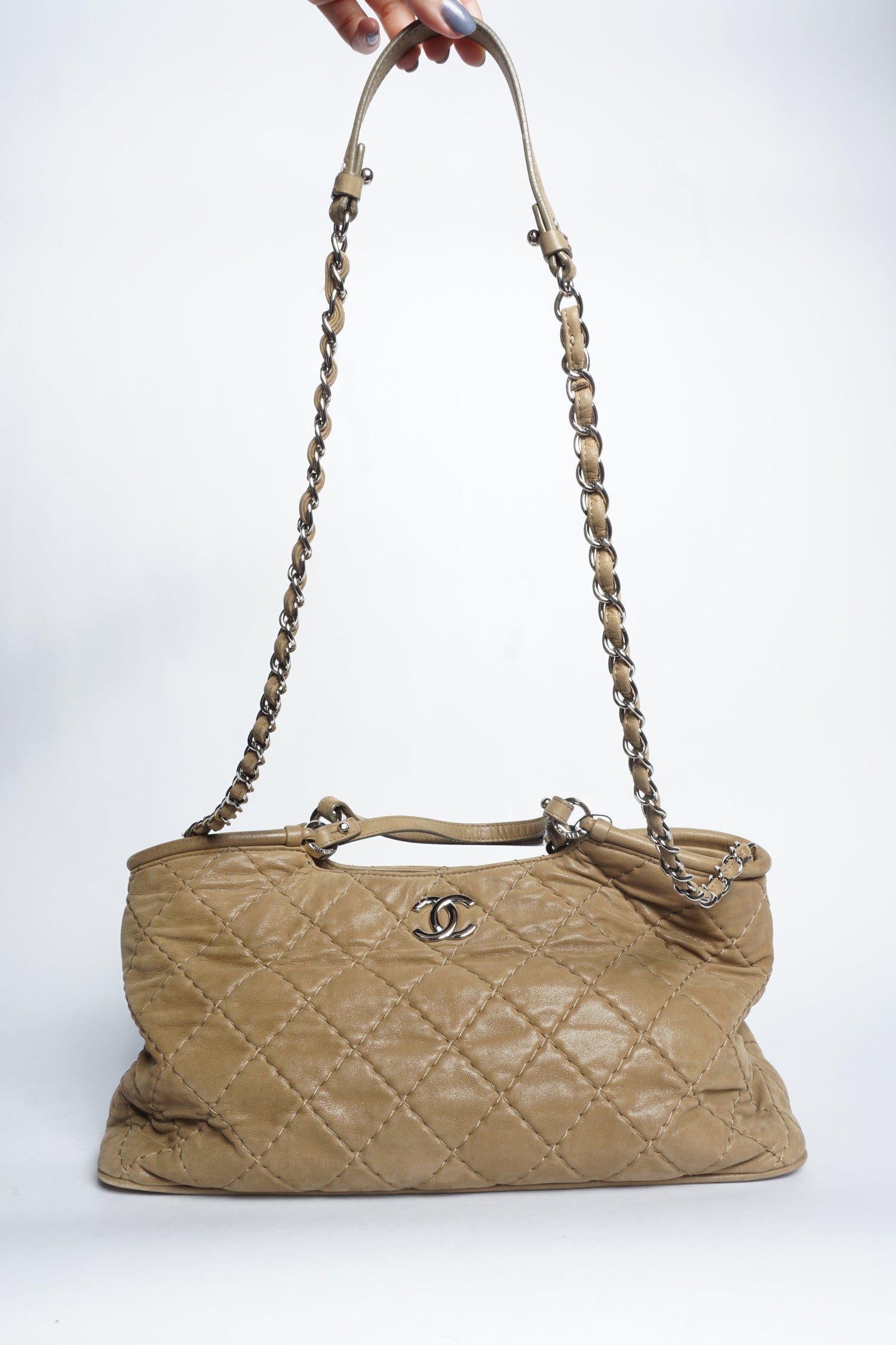 Chanel Wild Stitch Leather 2-Way Bag