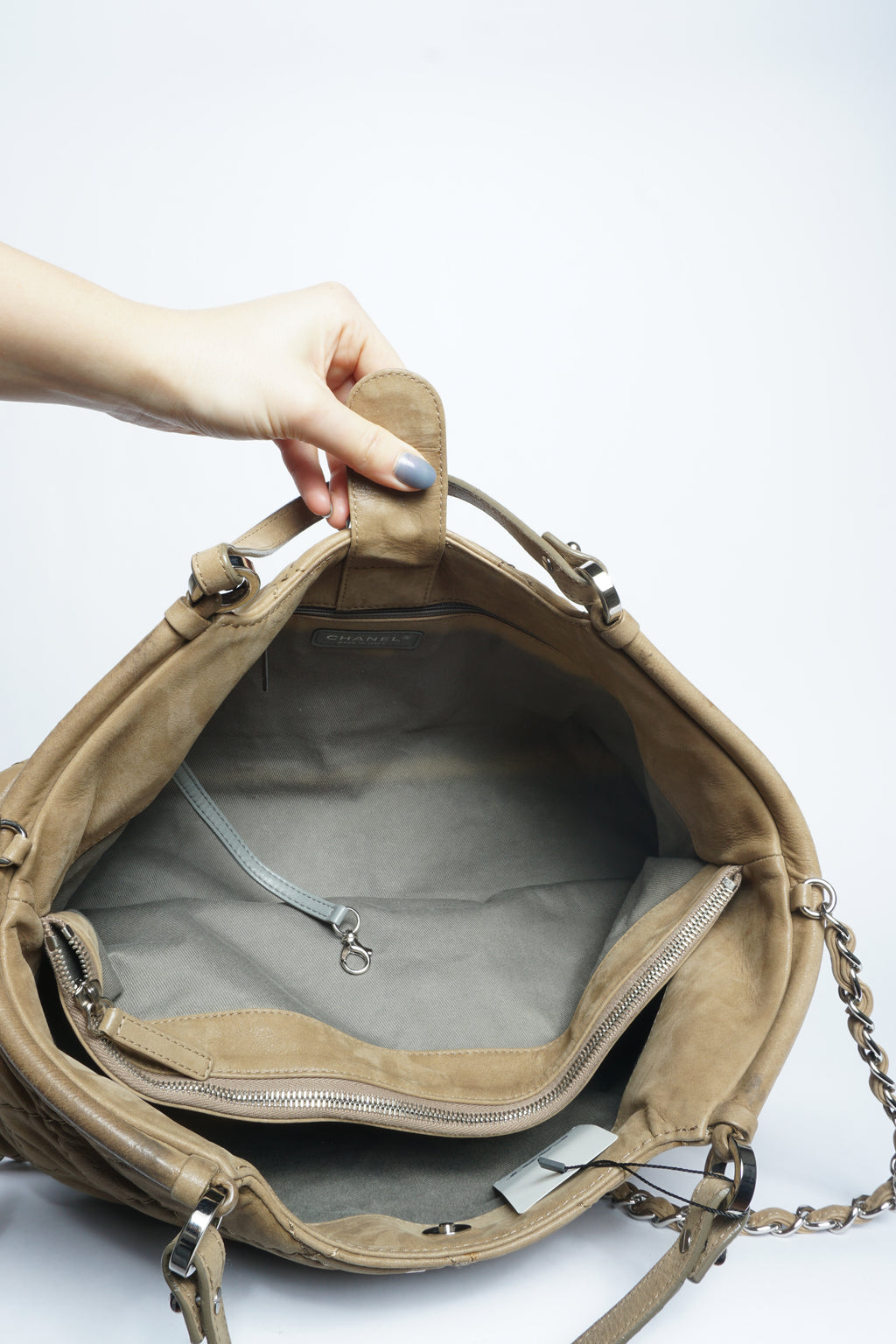 Chanel Wild Stitch Leather 2-Way Bag