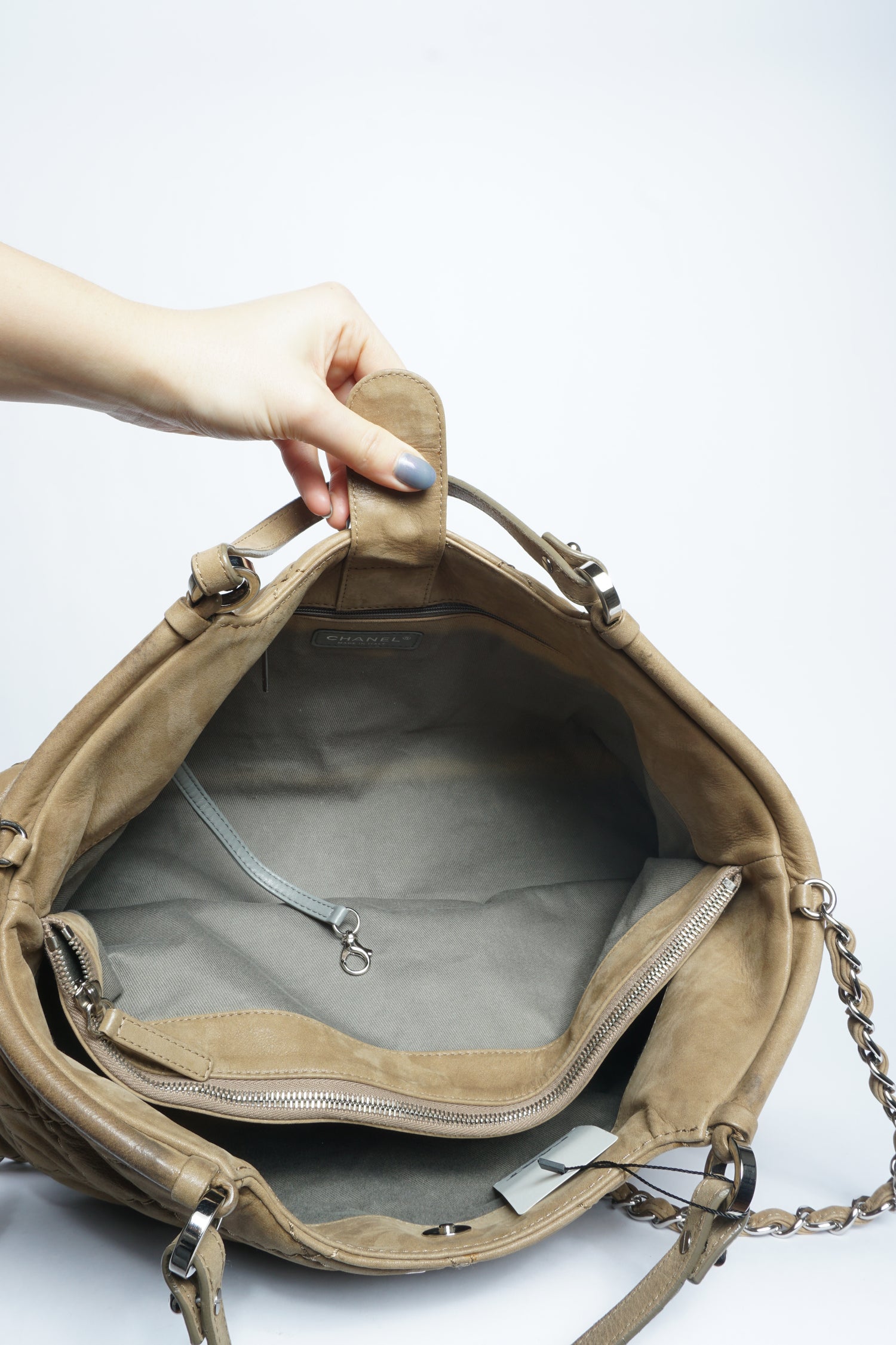 Chanel Wild Stitch Leather 2-Way Bag