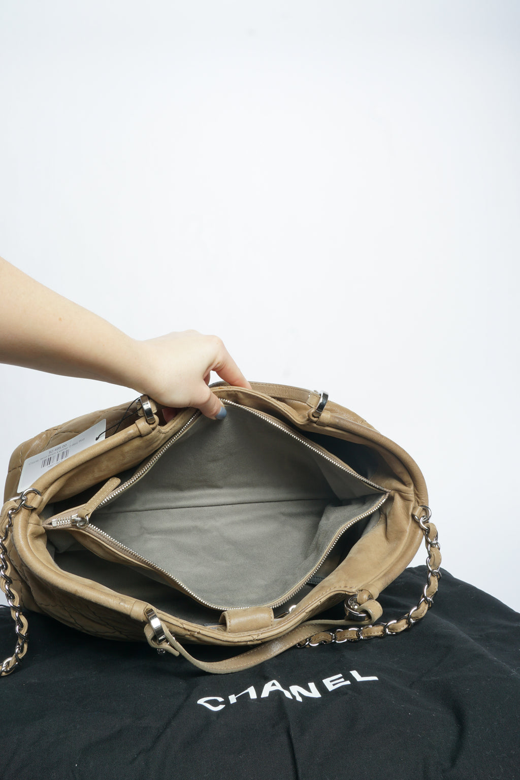 Chanel Wild Stitch Leather 2-Way Bag