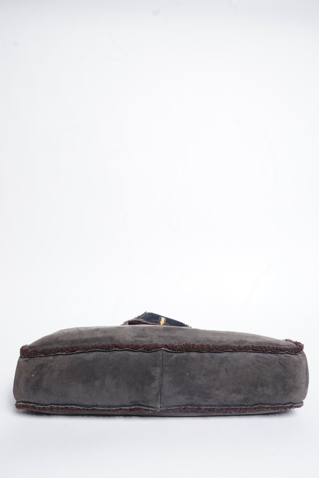 Chanel Suede Shearling Mouton Bag