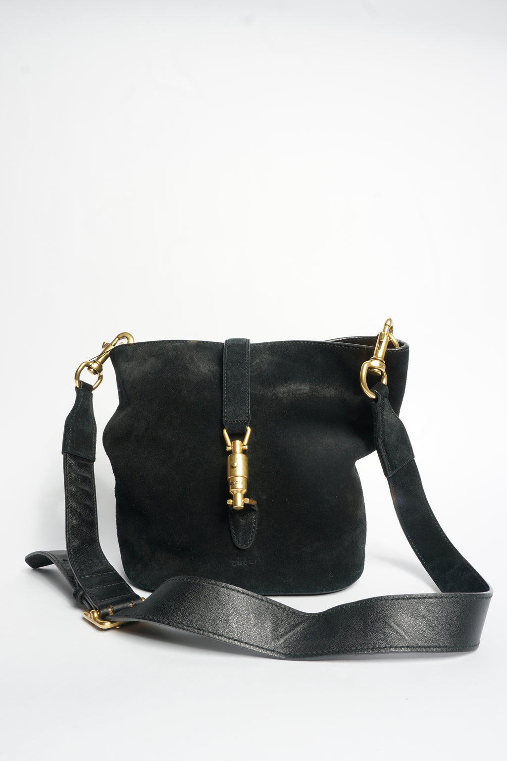 Gucci Black Suede Shoulder Bag