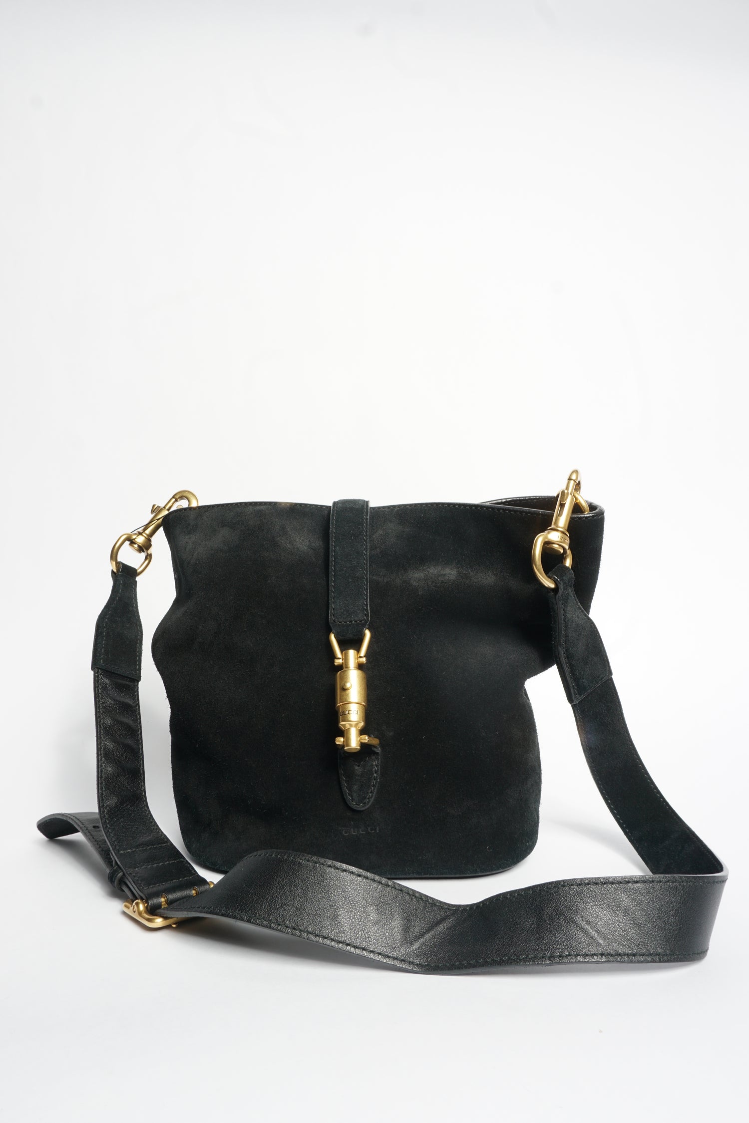 Gucci Black Suede Shoulder Bag