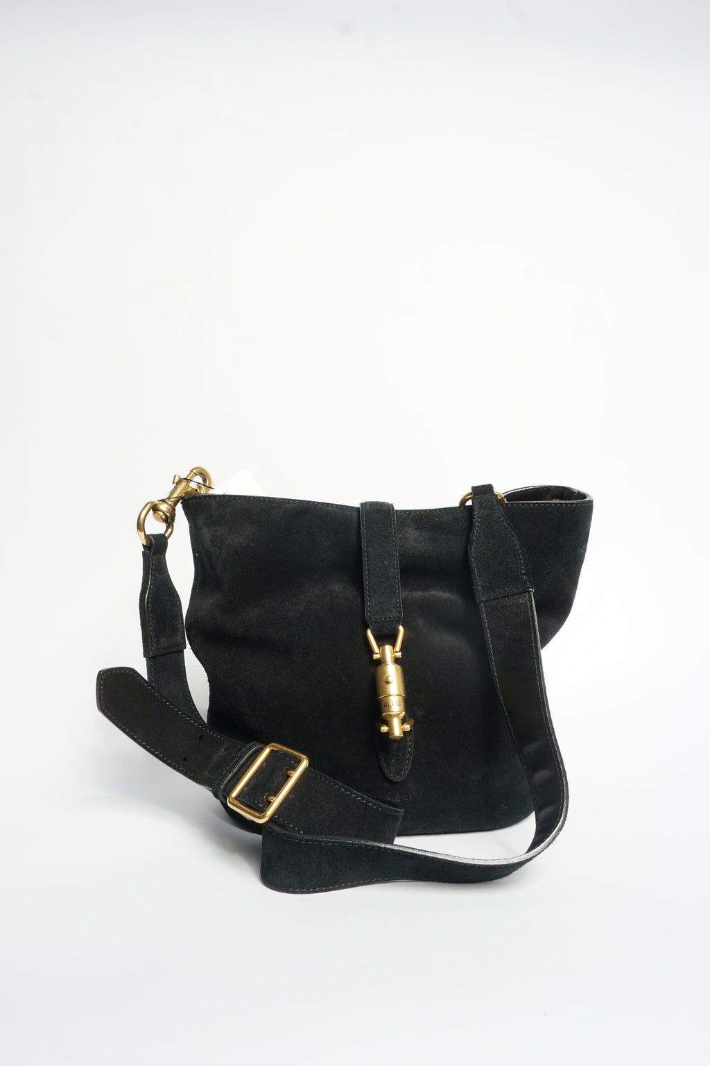 Gucci Black Suede Shoulder Bag