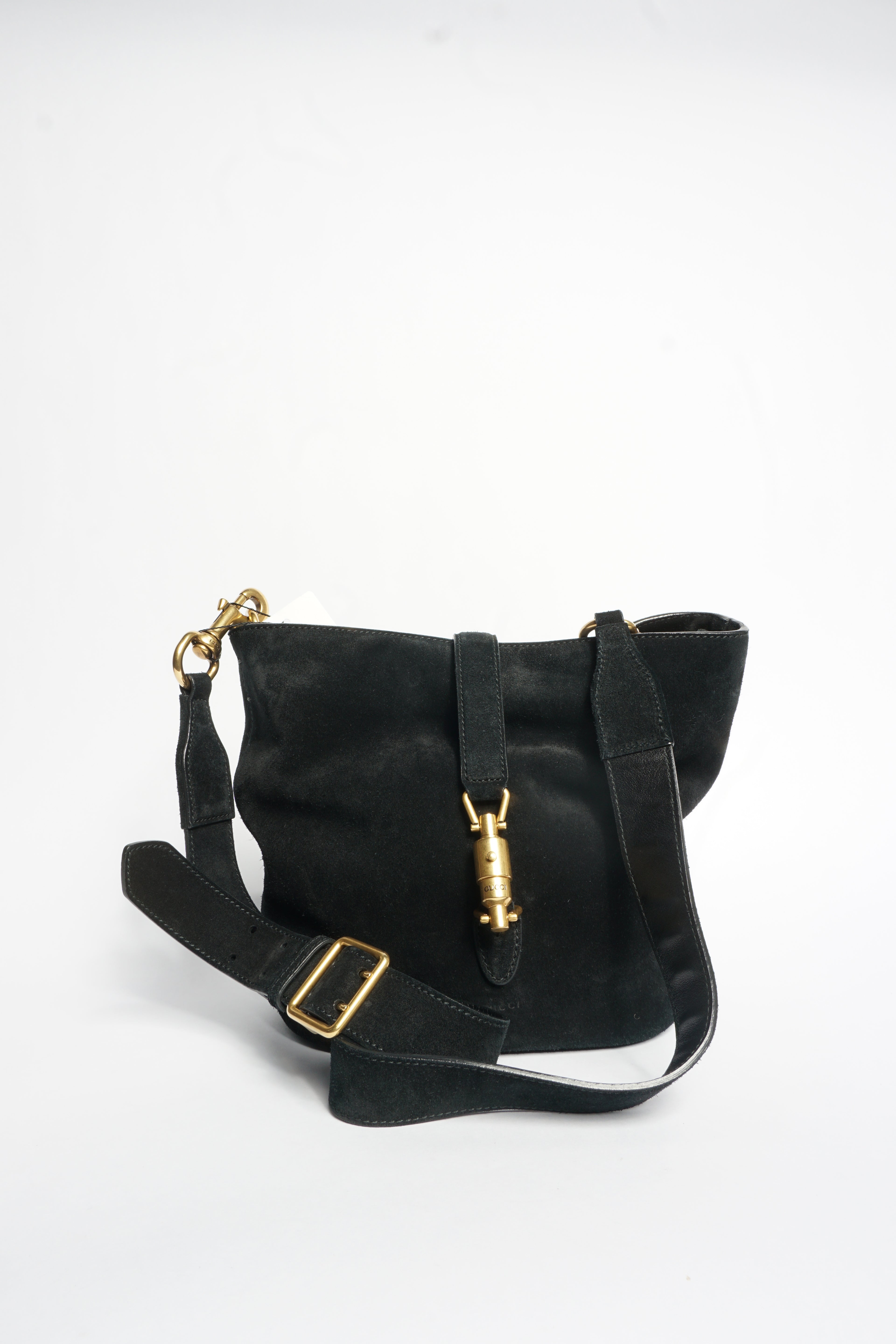 Gucci Black Suede Shoulder Bag