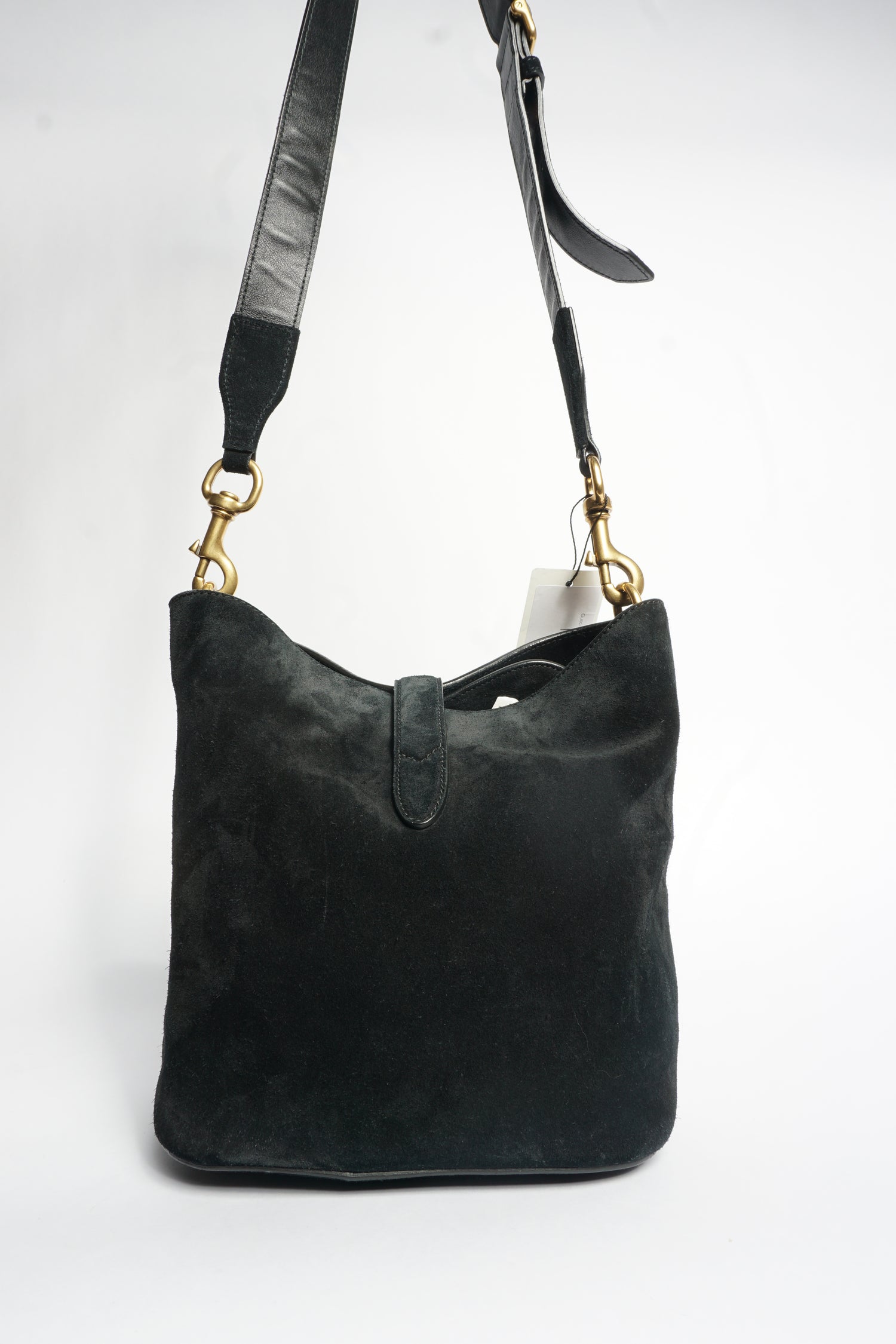 Gucci Black Suede Shoulder Bag