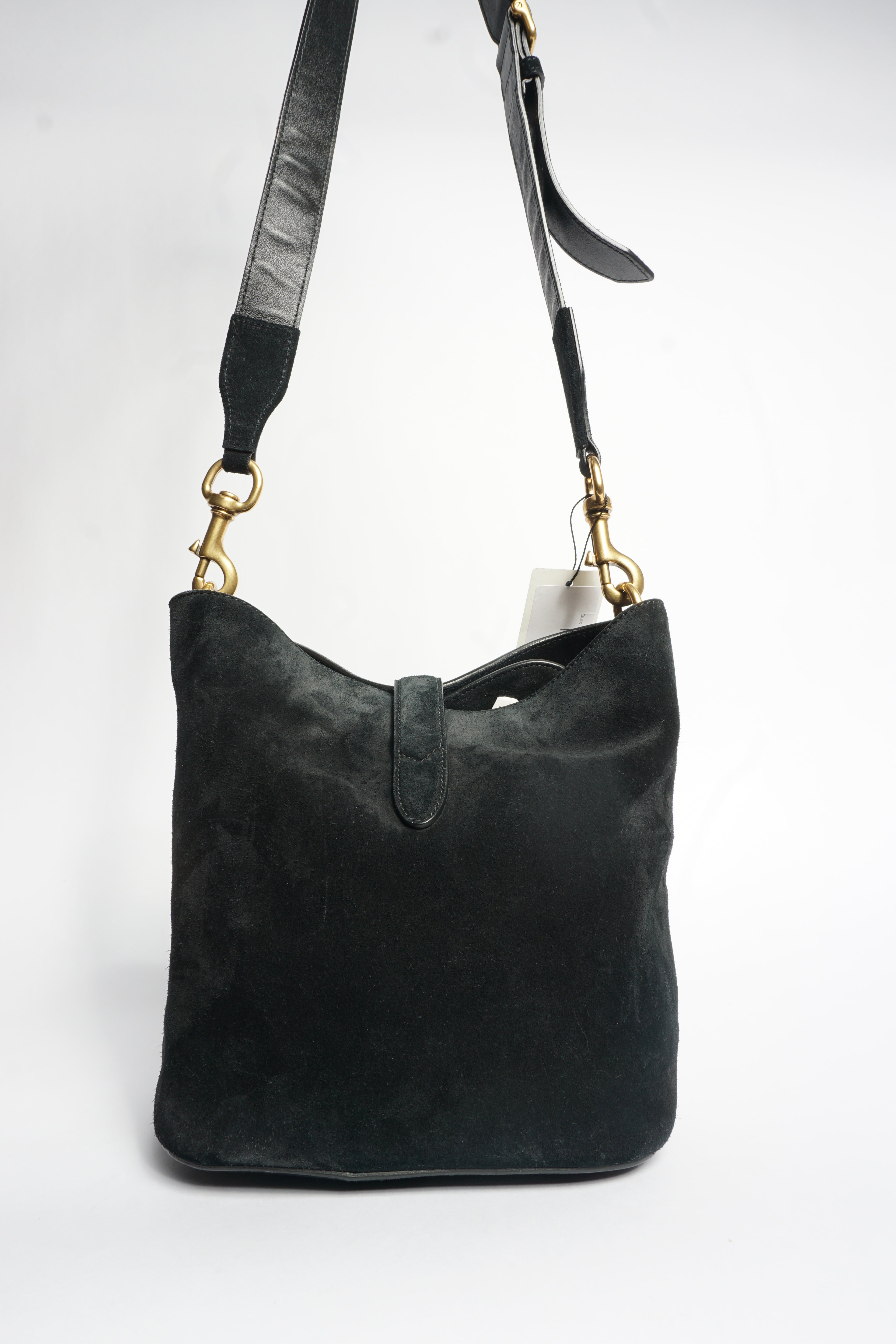 Gucci Black Suede Shoulder Bag