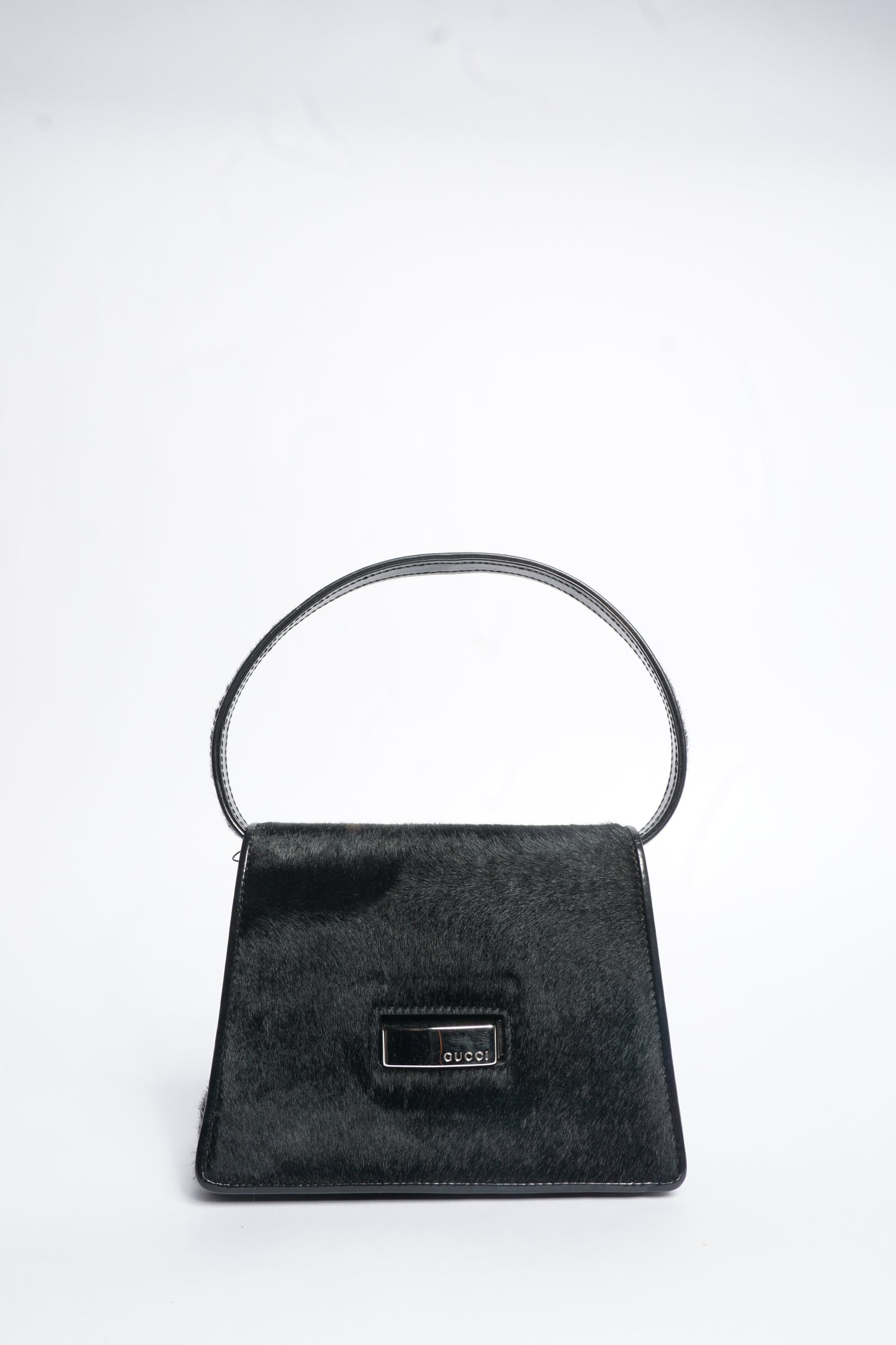 Gucci Black Pony Hair Crossbody Bag