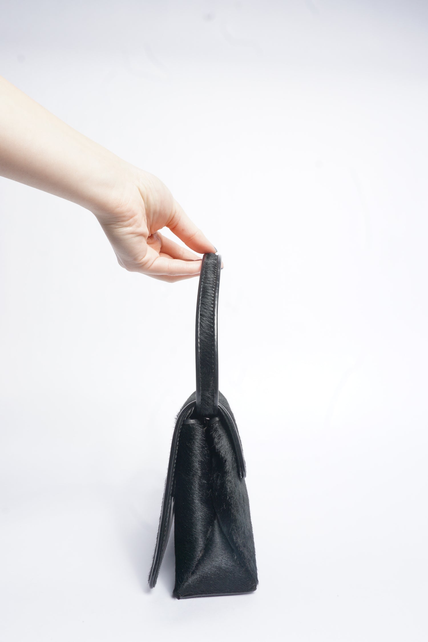 Gucci Black Pony Hair Crossbody Bag
