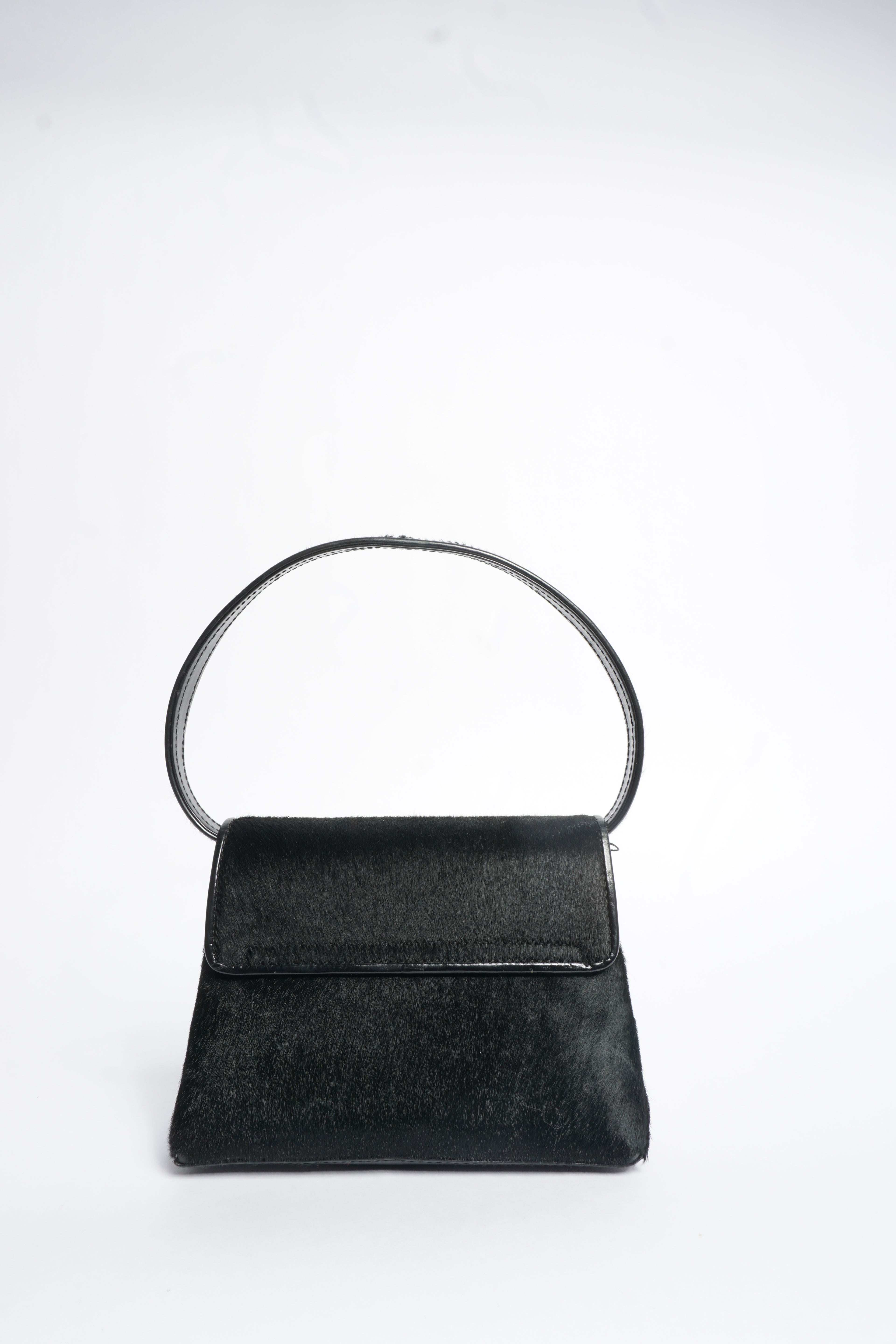 Gucci Black Pony Hair Crossbody Bag