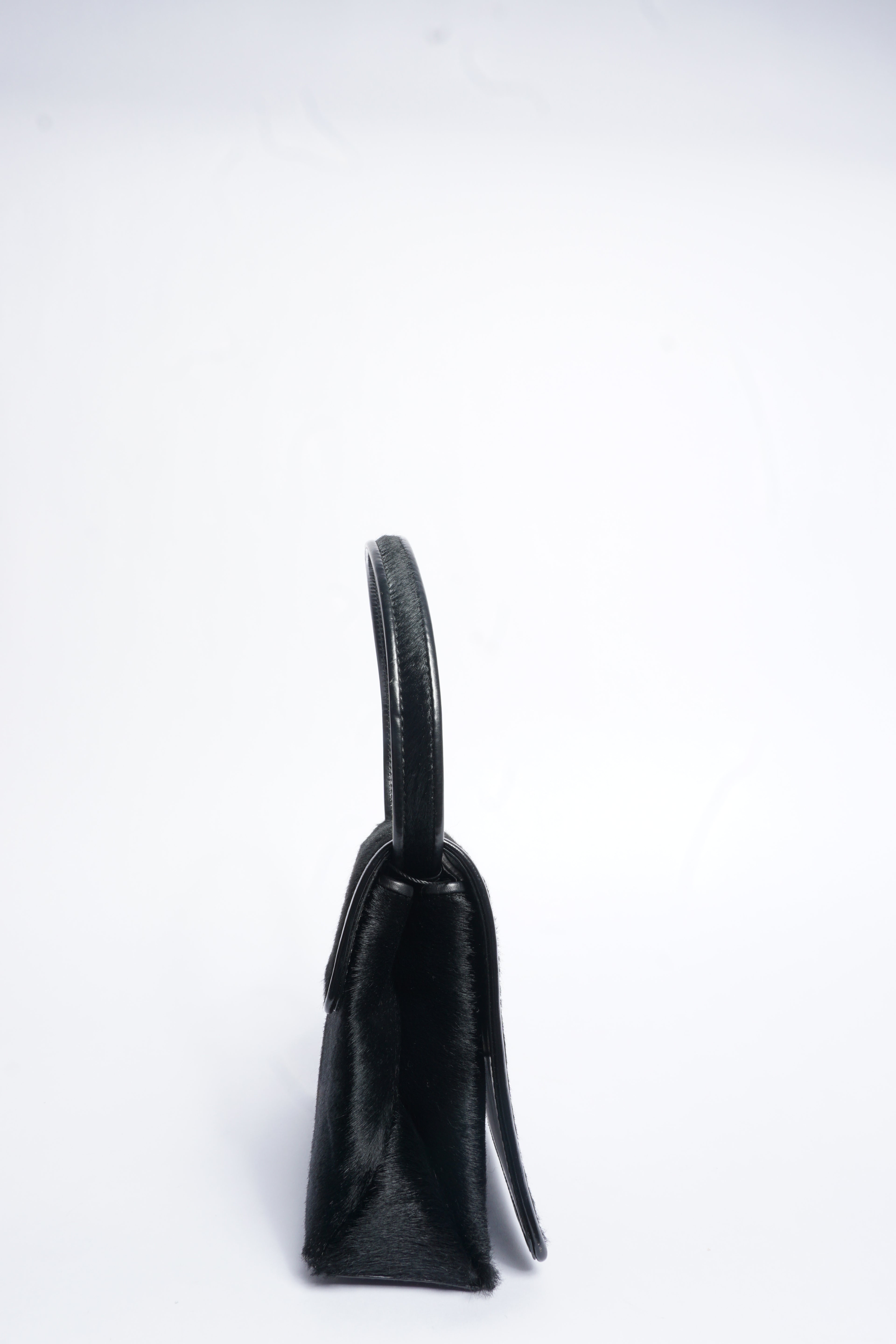 Gucci Black Pony Hair Crossbody Bag
