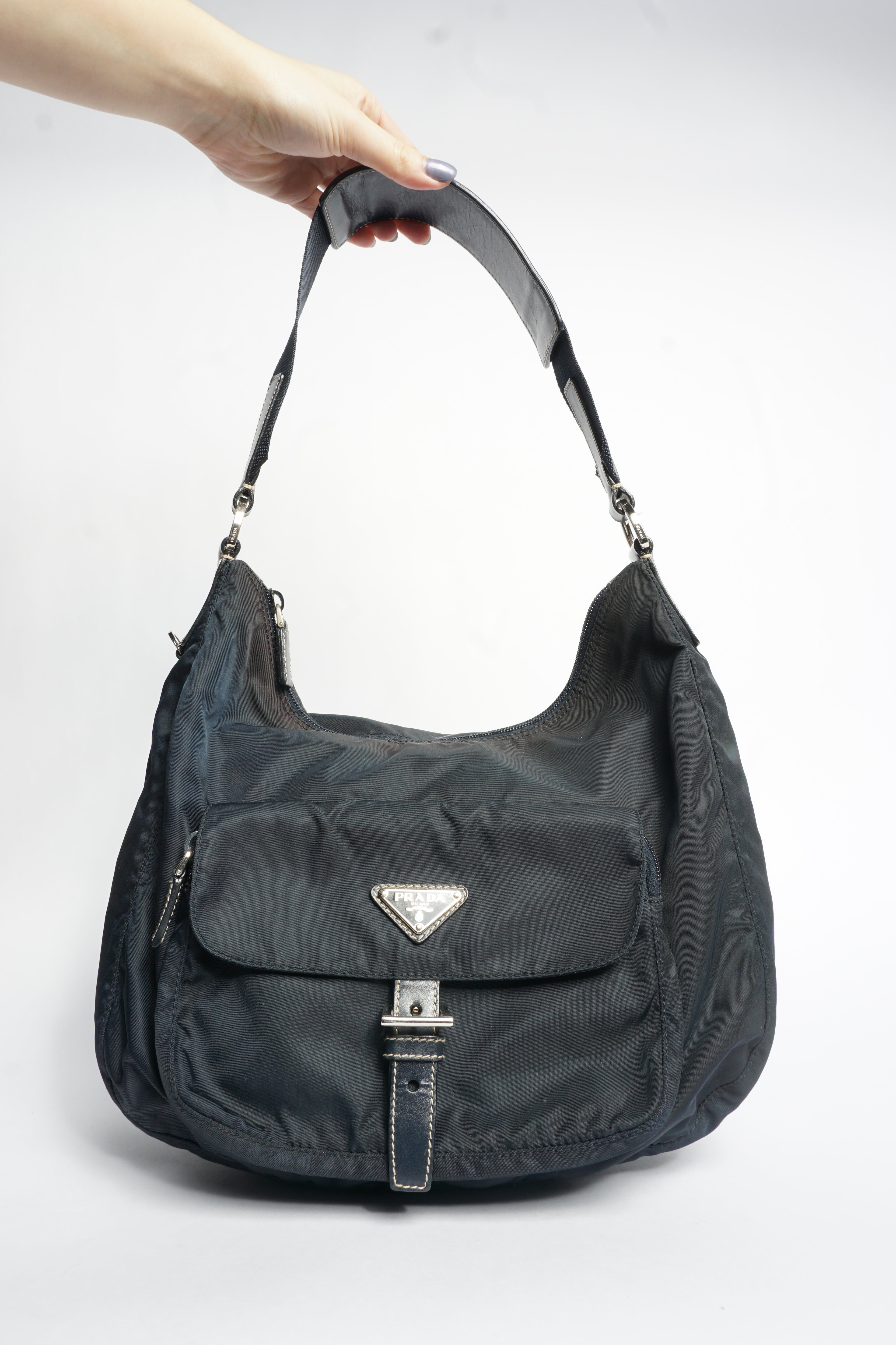 Prada Nylon Navy Shoulder Bag