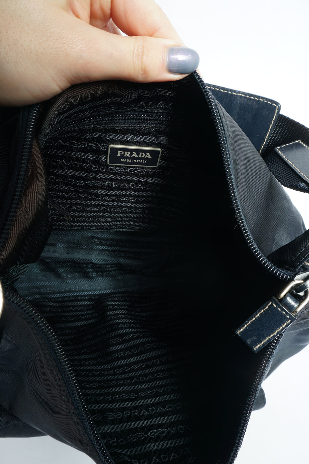 Prada Nylon Navy Shoulder Bag
