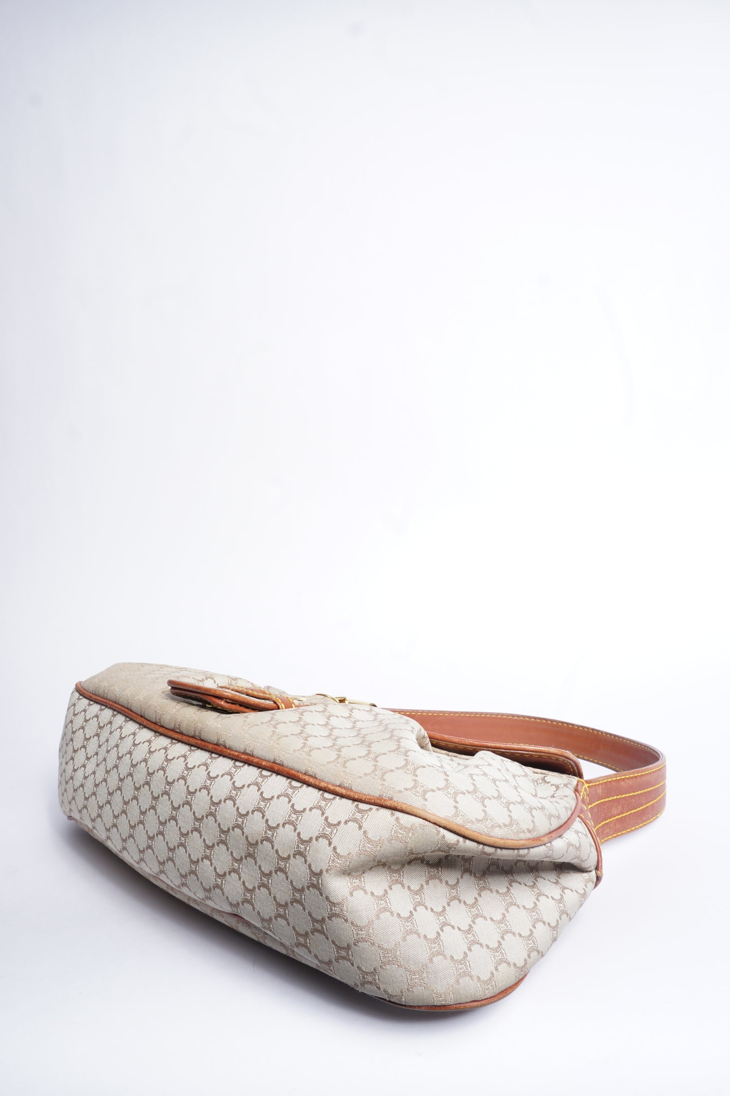 Celine Canvas Macadam Shoulder Bag