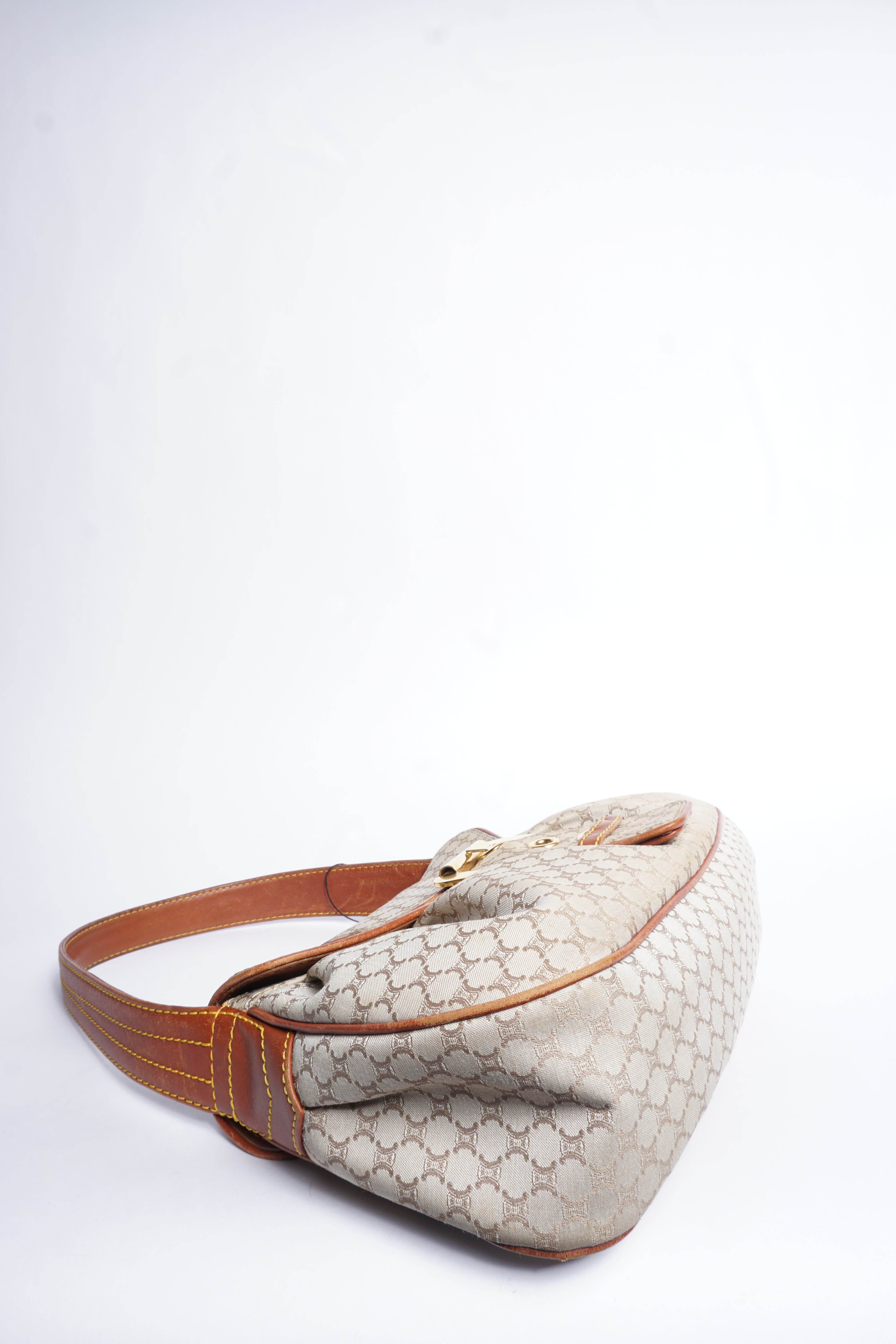 Celine Canvas Macadam Shoulder Bag