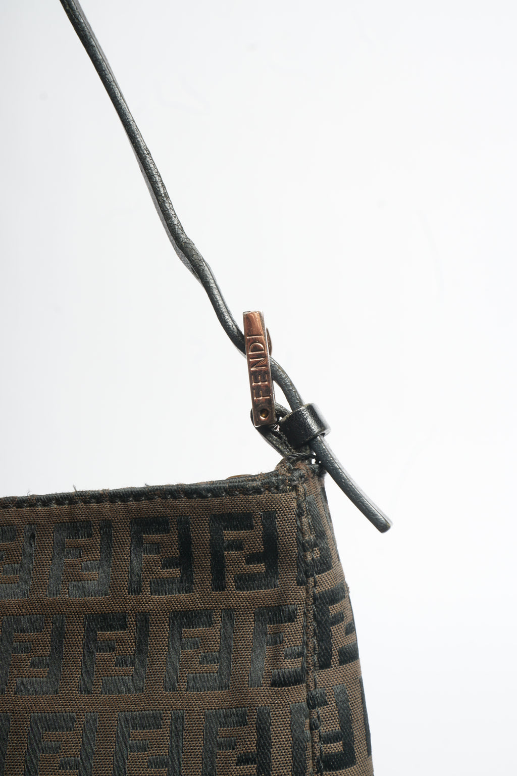 Fendi Zucca Pattern Canvas Shoulder Bag