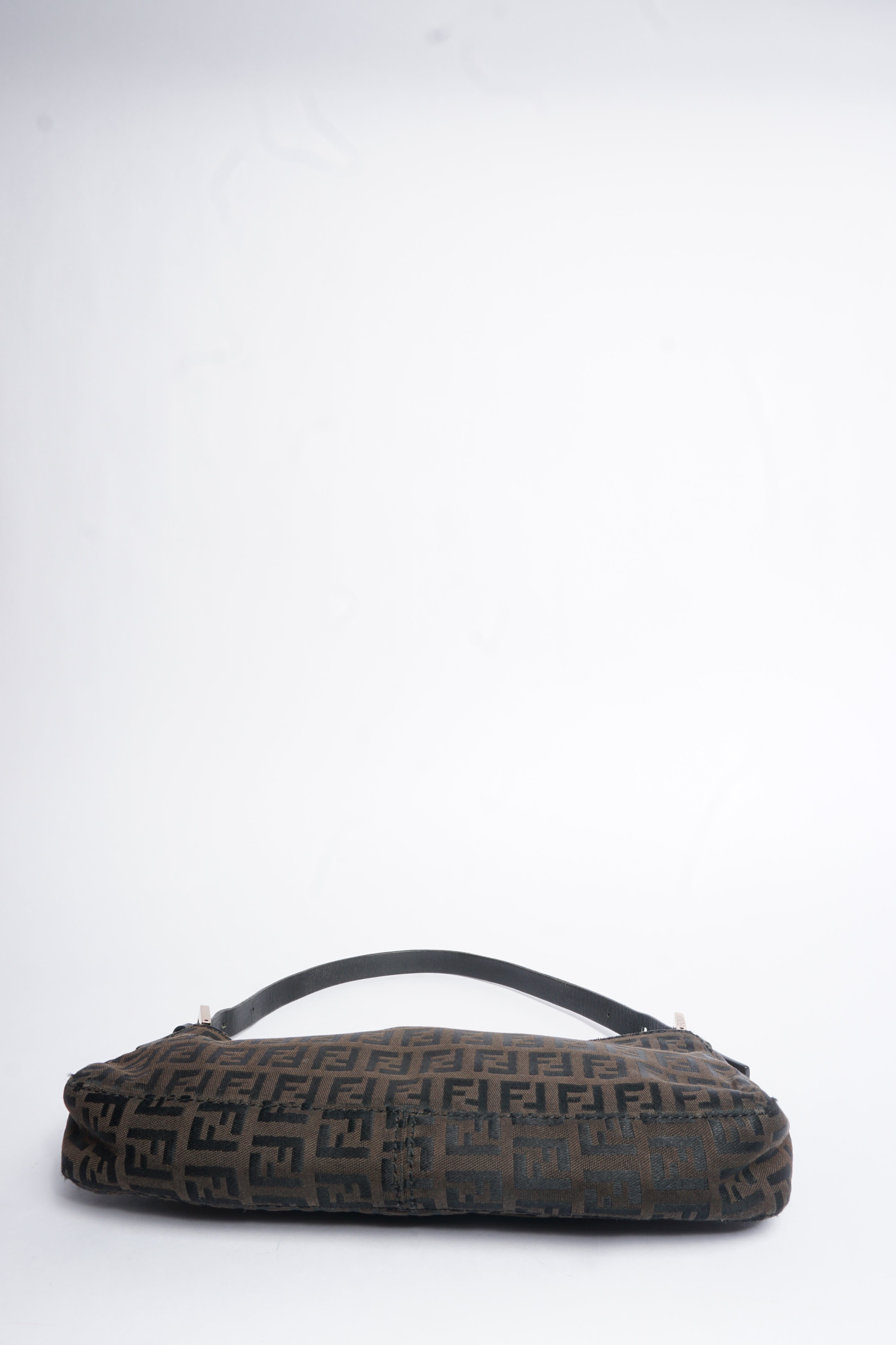 Fendi Zucca Pattern Canvas Shoulder Bag