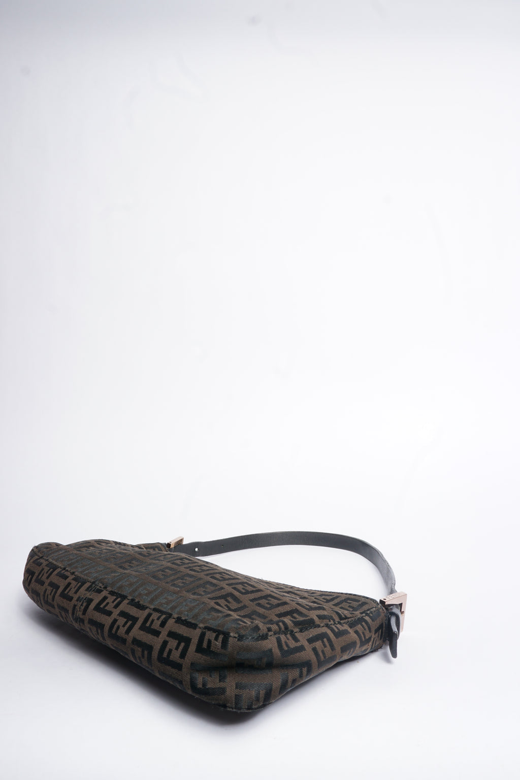 Fendi Zucca Pattern Canvas Shoulder Bag