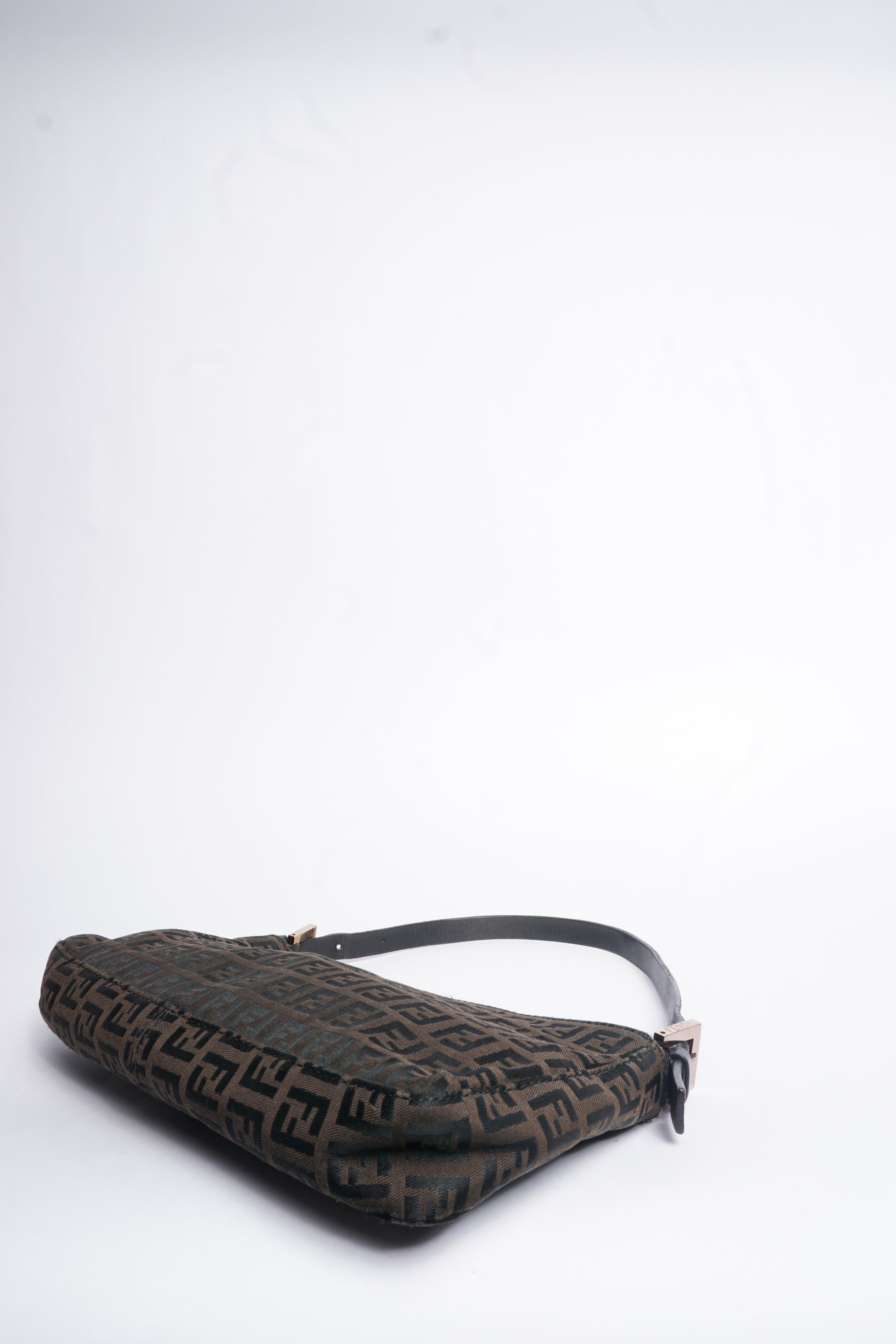 Fendi Zucca Pattern Canvas Shoulder Bag