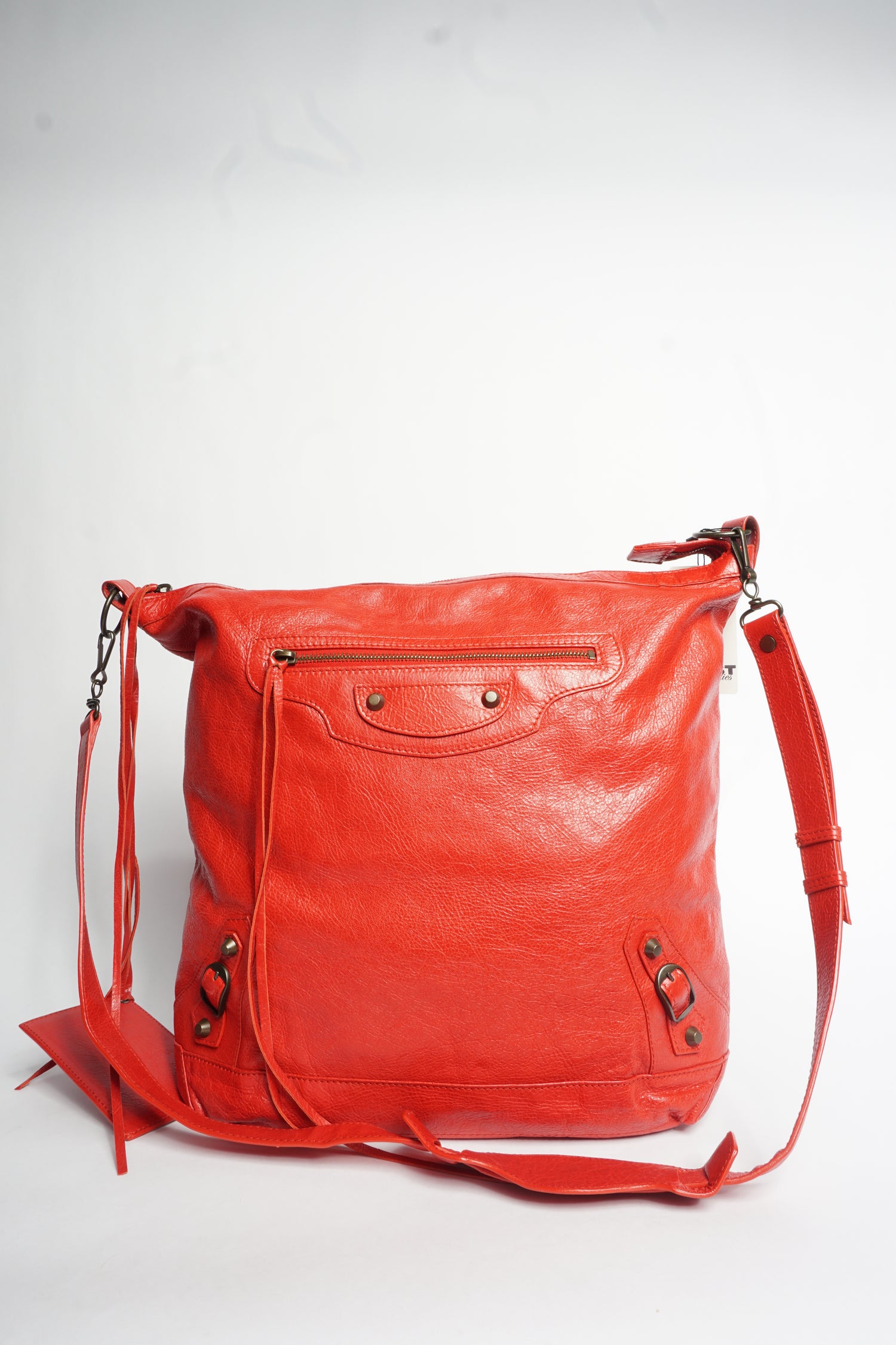 Balenciaga The Day Red Crossbody Bag