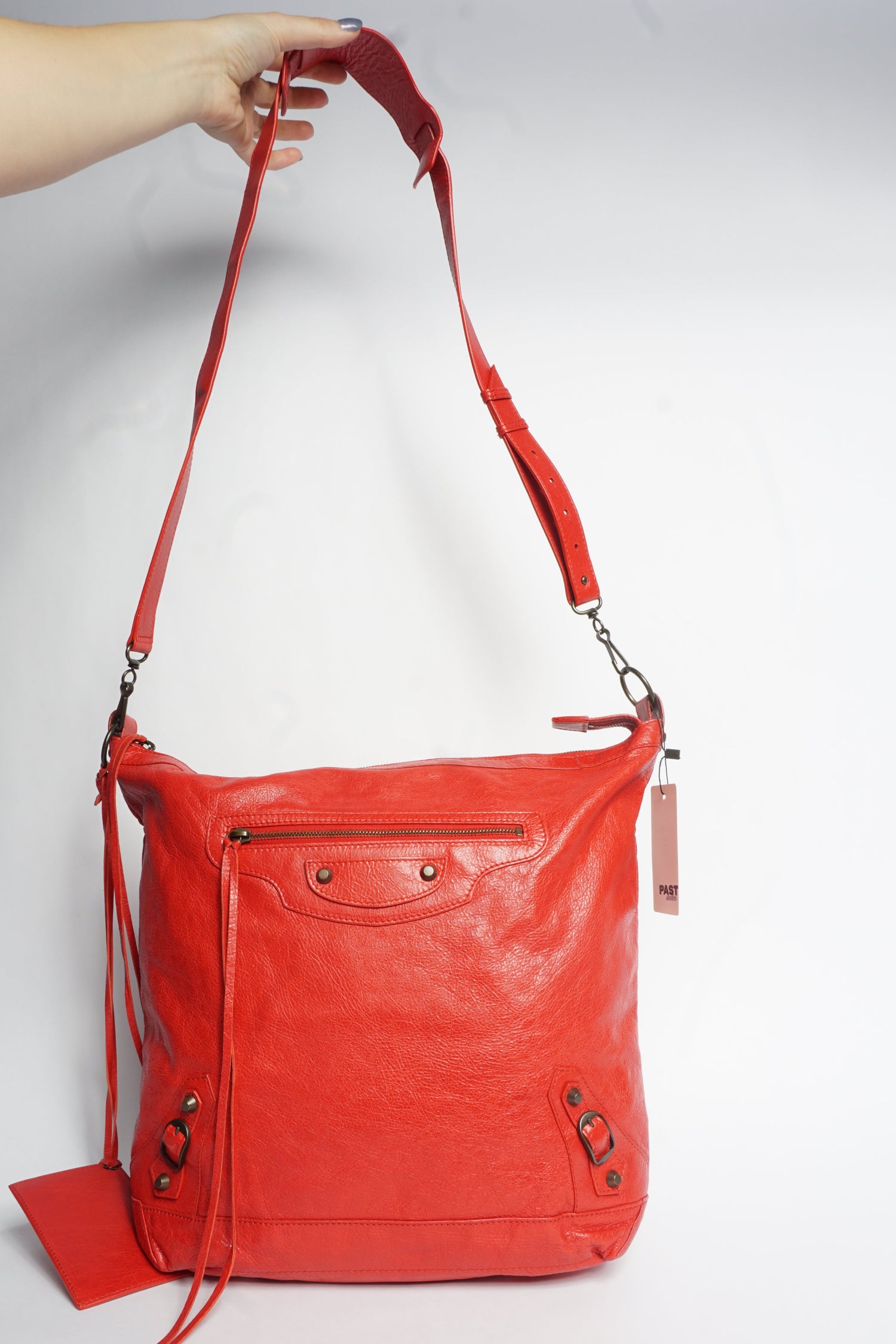 Balenciaga The Day Red Crossbody Bag