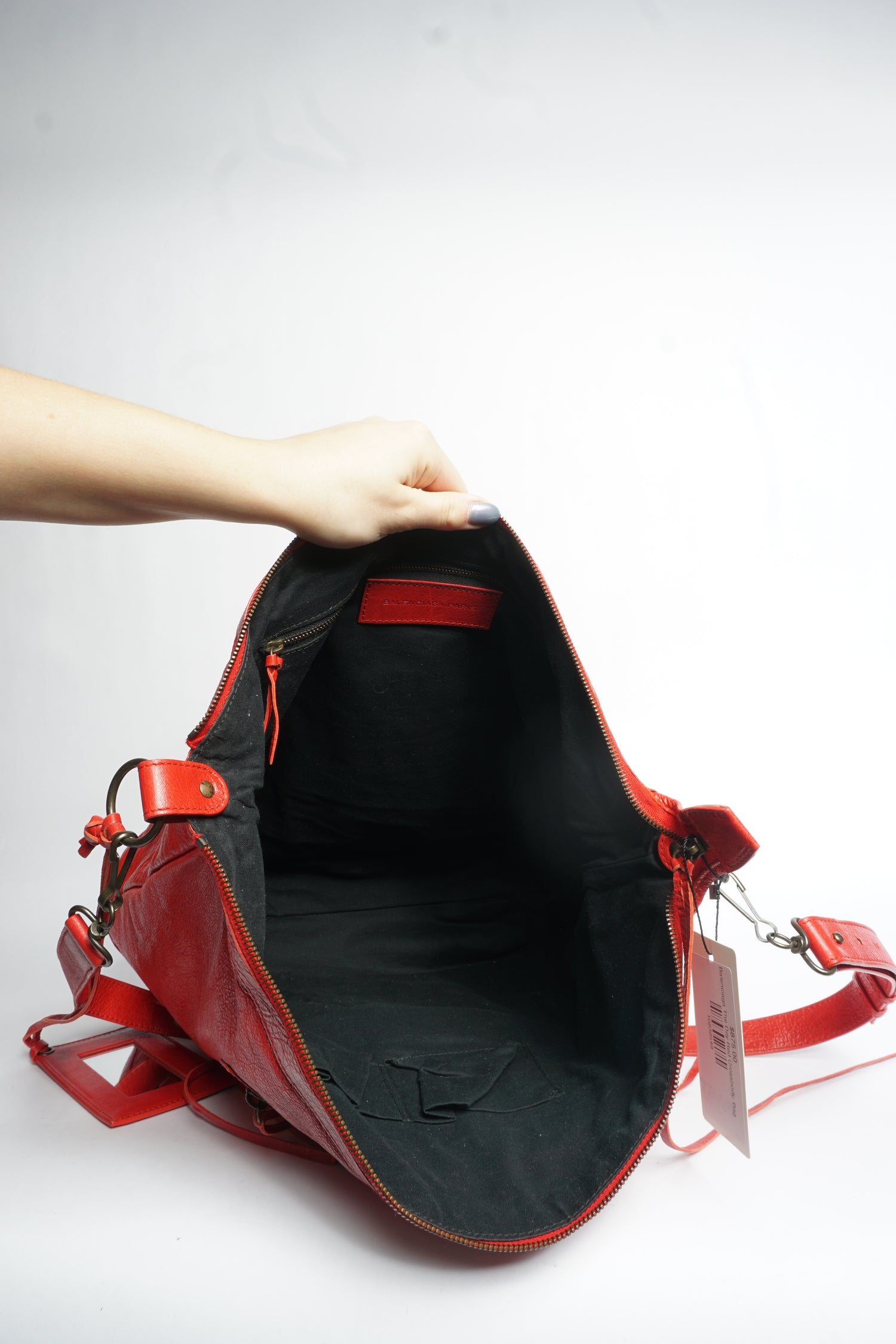 Balenciaga The Day Red Crossbody Bag