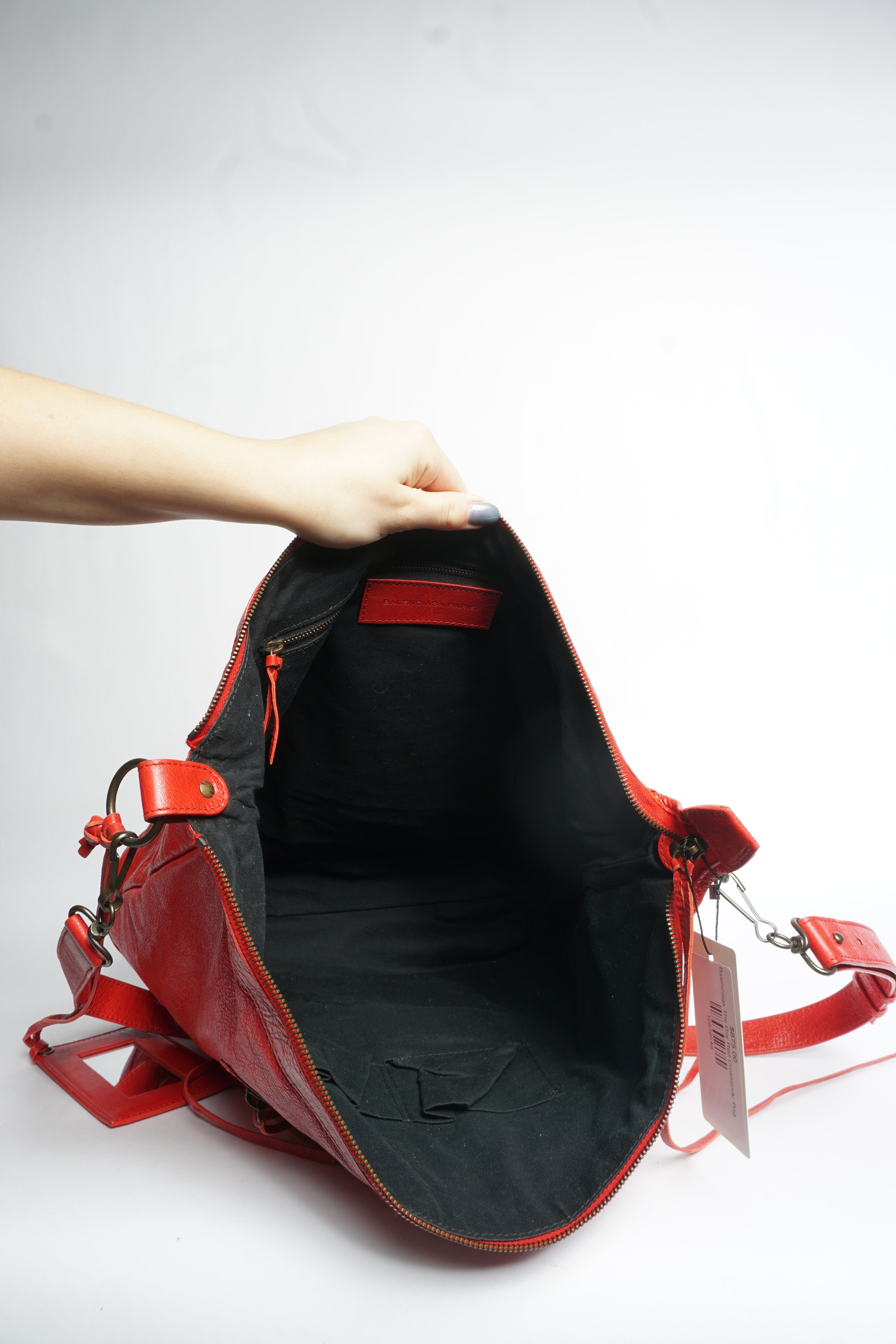 Balenciaga The Day Red Crossbody Bag
