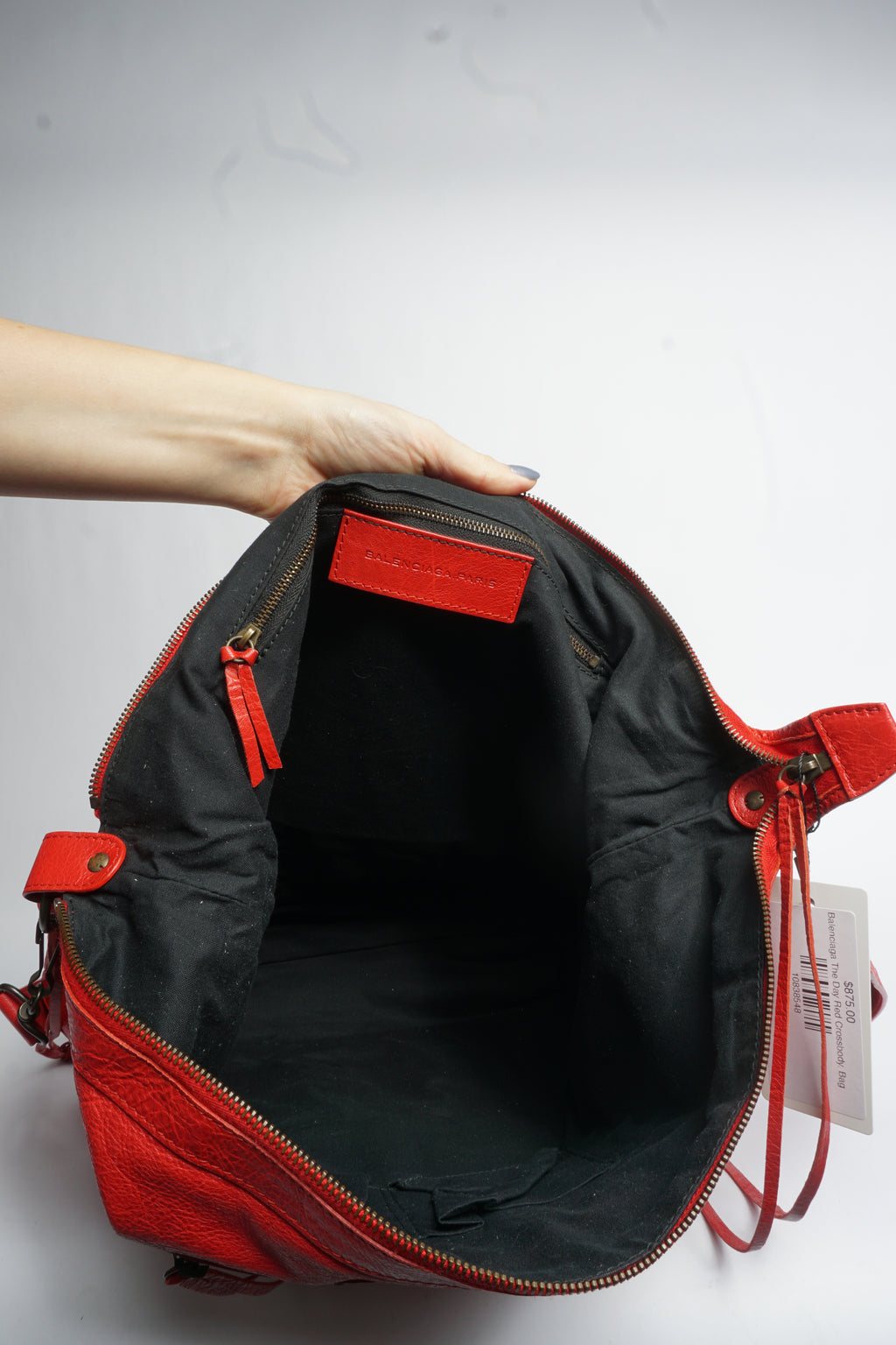 Balenciaga The Day Red Crossbody Bag