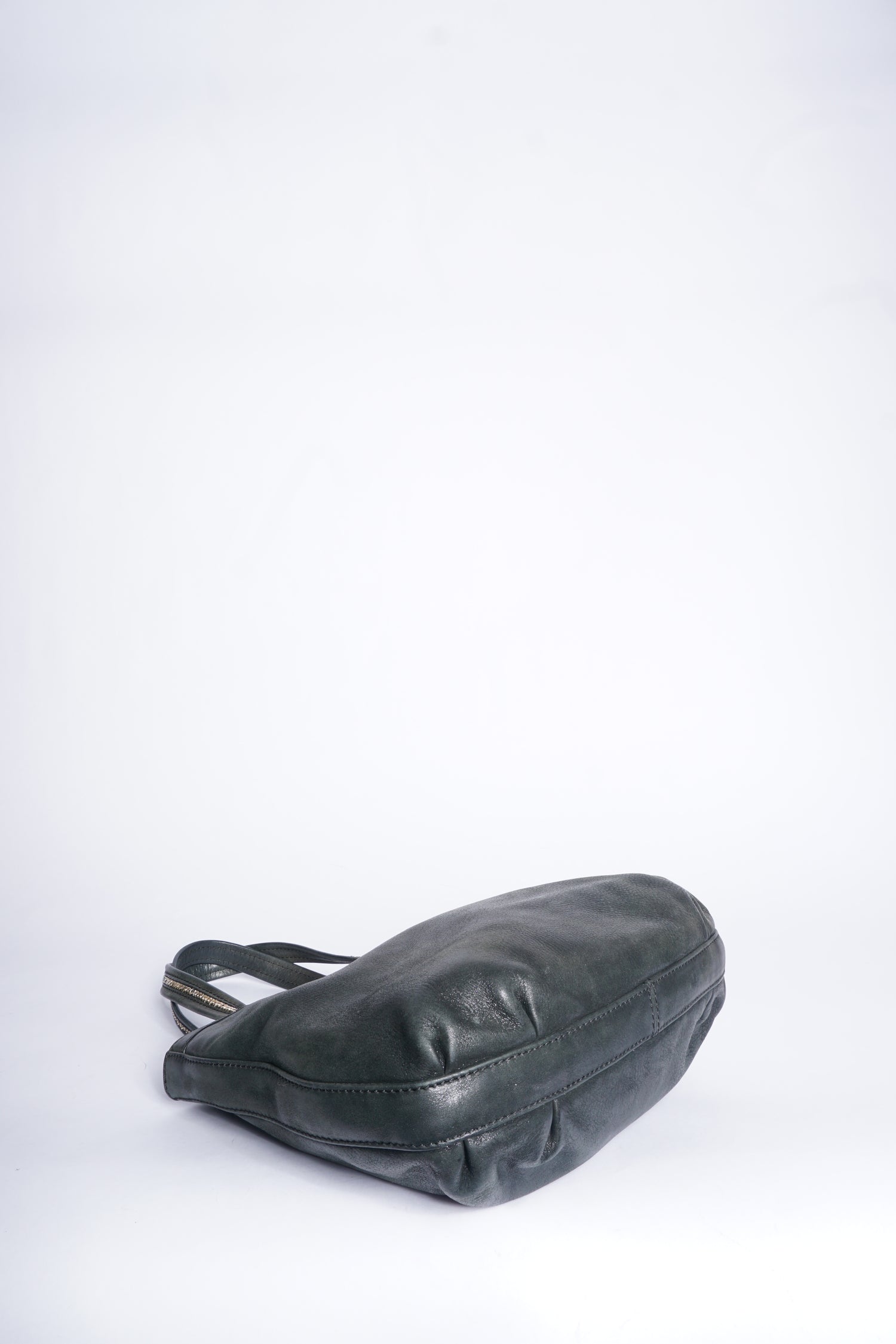 Fendi Black Leather Tote Bag with Chain Handle